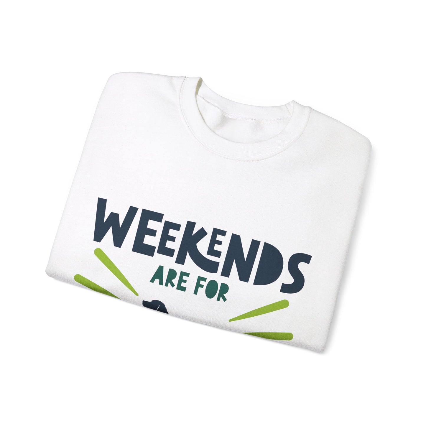 Weekends Are For Barn Hunt - Crewneck Sweatshirt, Heavy Blend, For All Genders