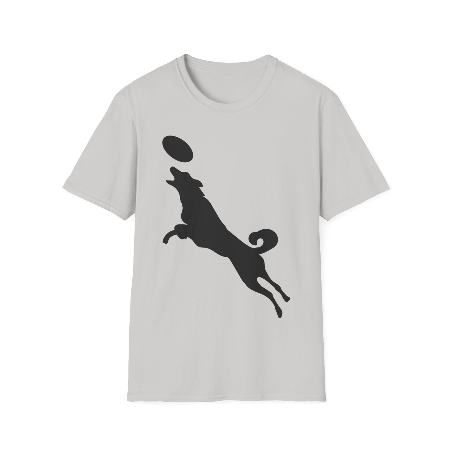 Frisbee Disc Dog - Unisex Softstyle T-Shirt