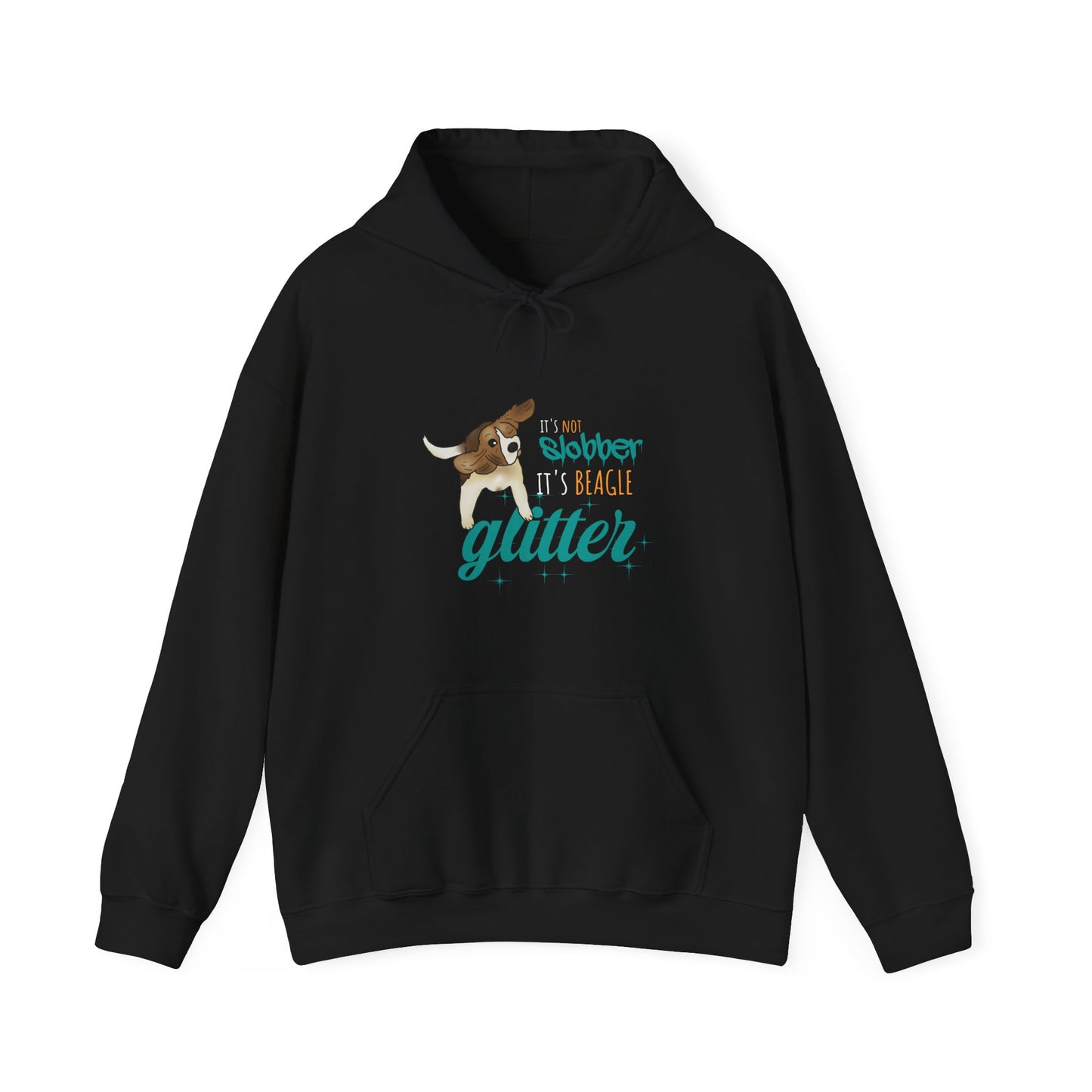 It's Not Slobber, It's Beagle Glitter! - Unisex Heavy Blend Hooded Sweatshirt