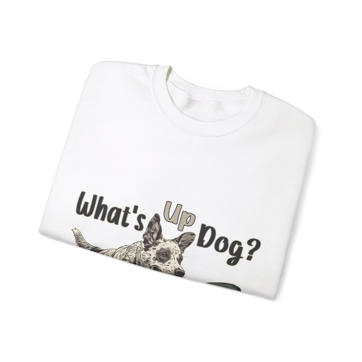 Australian Cattle Dog - What's Up Dog? Frisbee Disc Sports -  - Unisex Heavy Blend Crewneck Sweatshirt