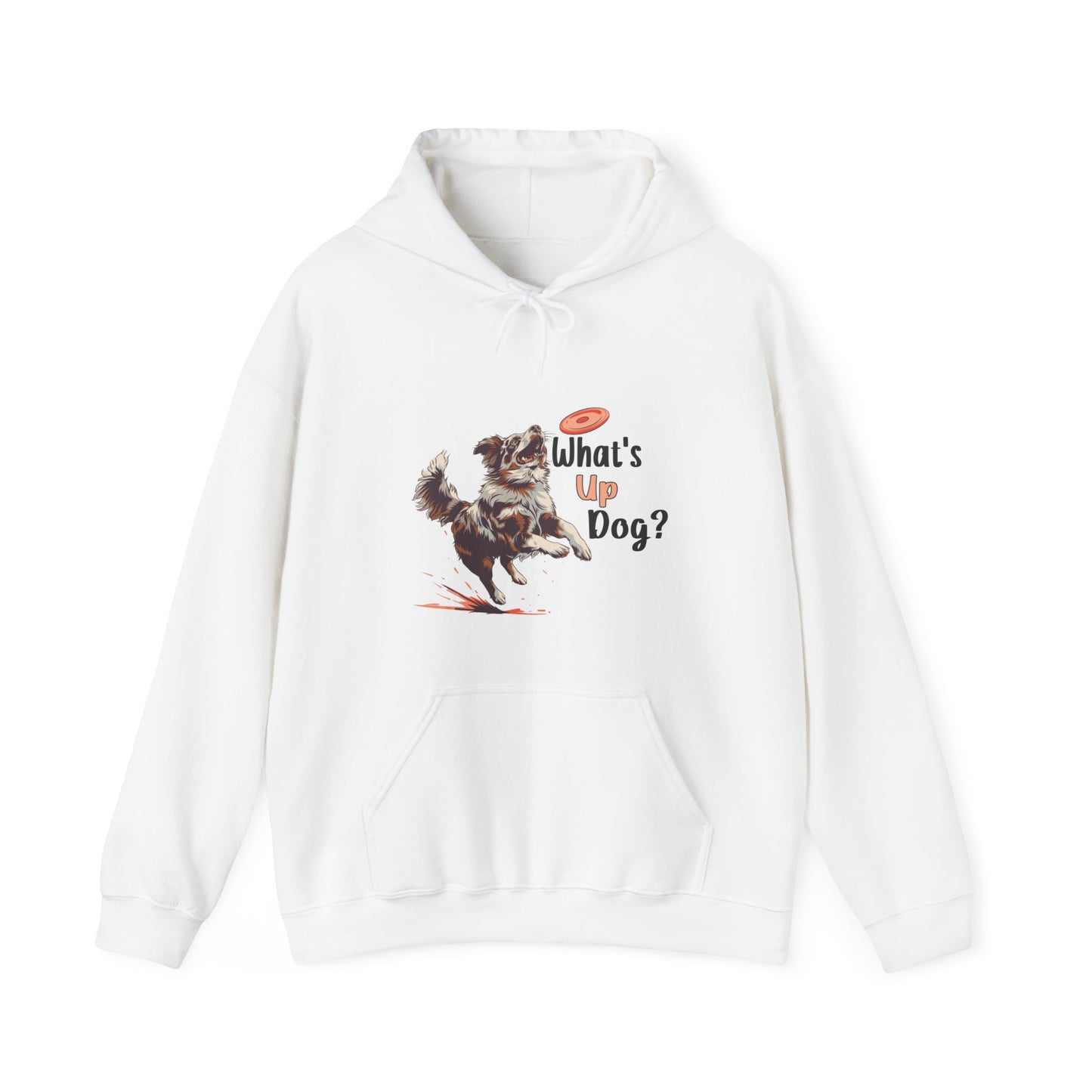 Australian Shepherd - What's Up Dog? Frisbee Disc Sports  - Unisex Heavy Blend Hooded Sweatshirt