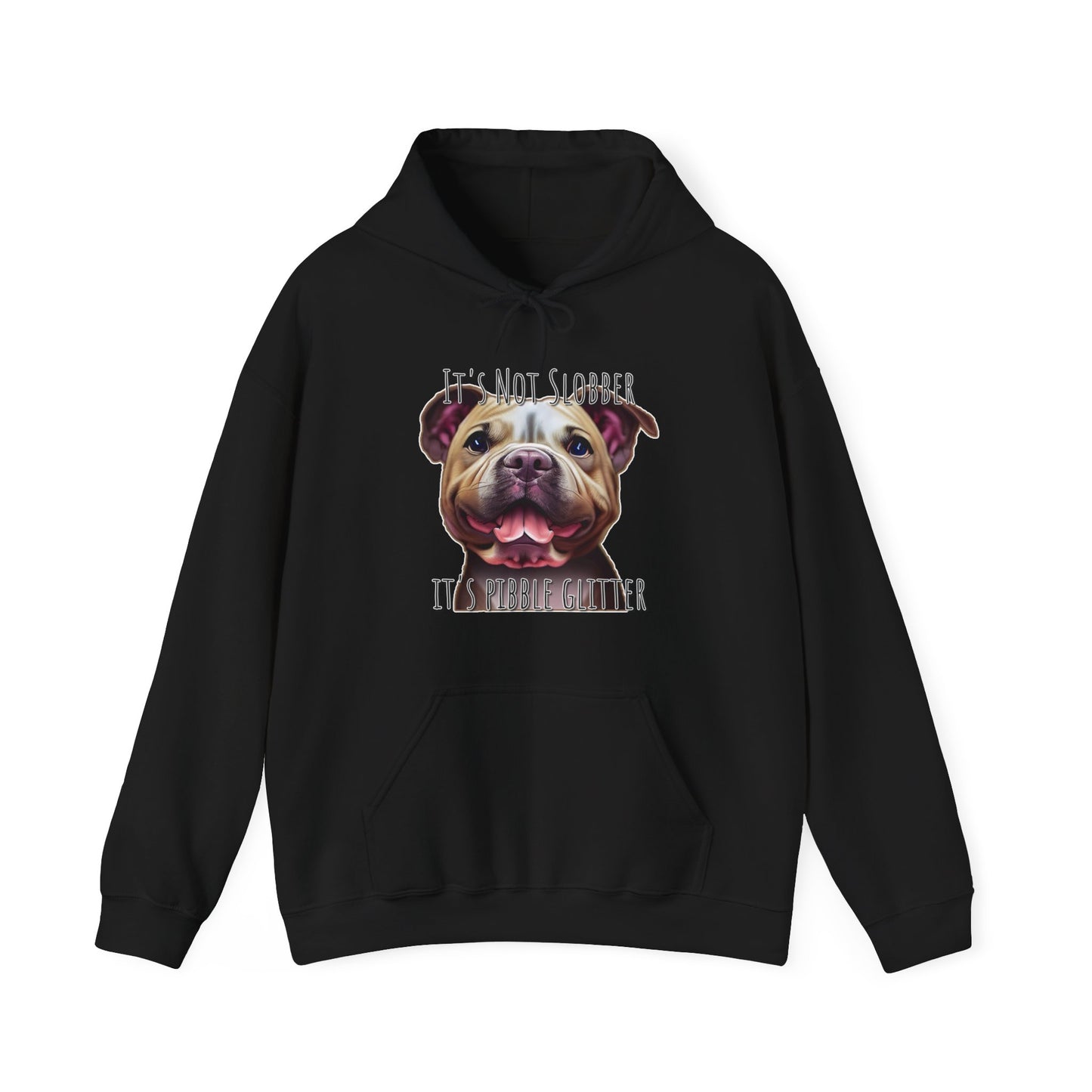 It's Not Slobber, It's Pibble Glitter (American Pit Bull Terrier / Pittie) - Unisex Heavy Blend Hooded Sweatshirt