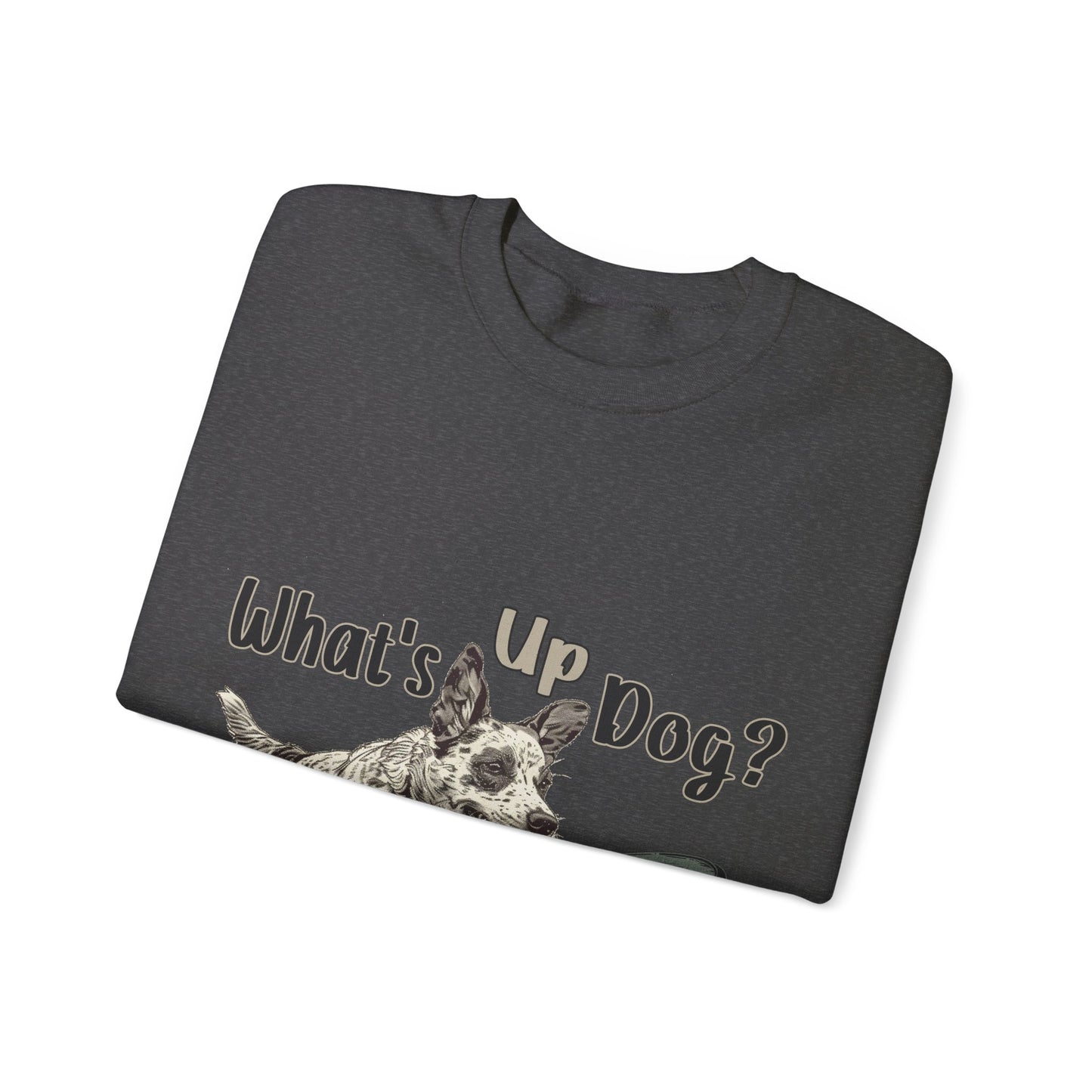 Australian Cattle Dog - What's Up Dog? Frisbee Disc Sports -  - Unisex Heavy Blend Crewneck Sweatshirt