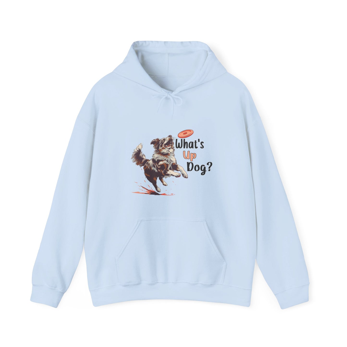 Australian Shepherd - What's Up Dog? Frisbee Disc Sports  - Unisex Heavy Blend Hooded Sweatshirt