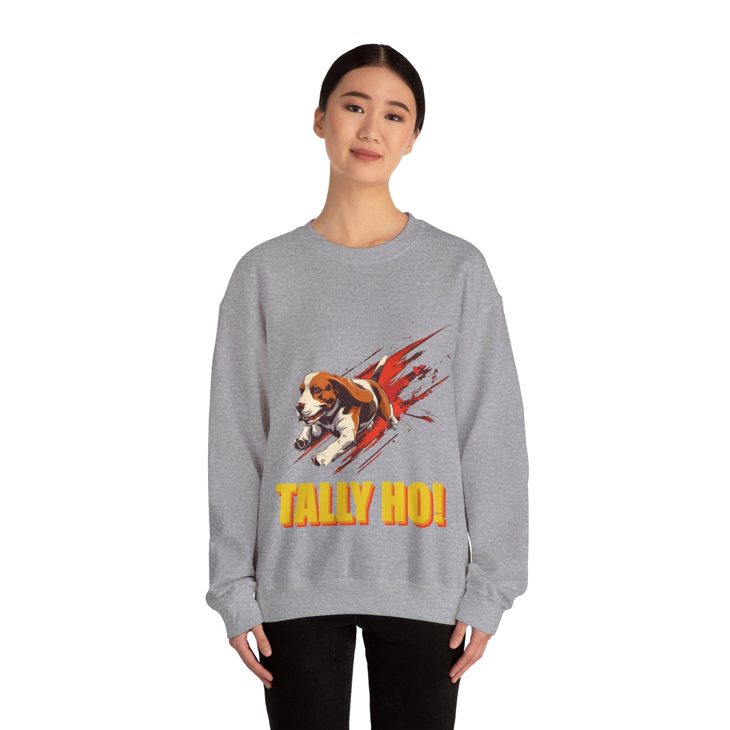 Beagle: Tally Ho! A FastCAT Design - Unisex Heavy Blend Crewneck Sweatshirt