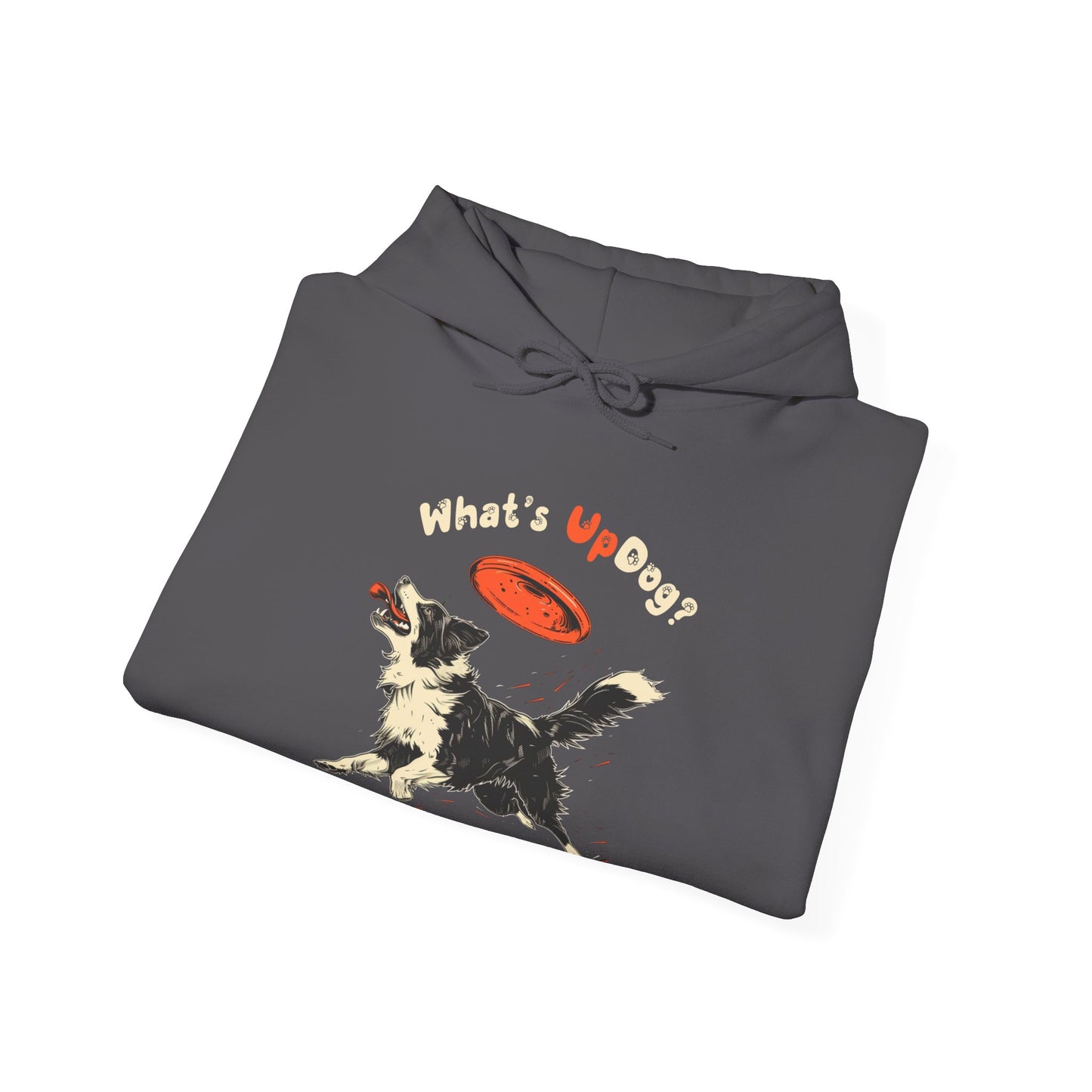 What's Up Dog? (Border Collie) - Unisex Heavy Blend Hooded Sweatshirt