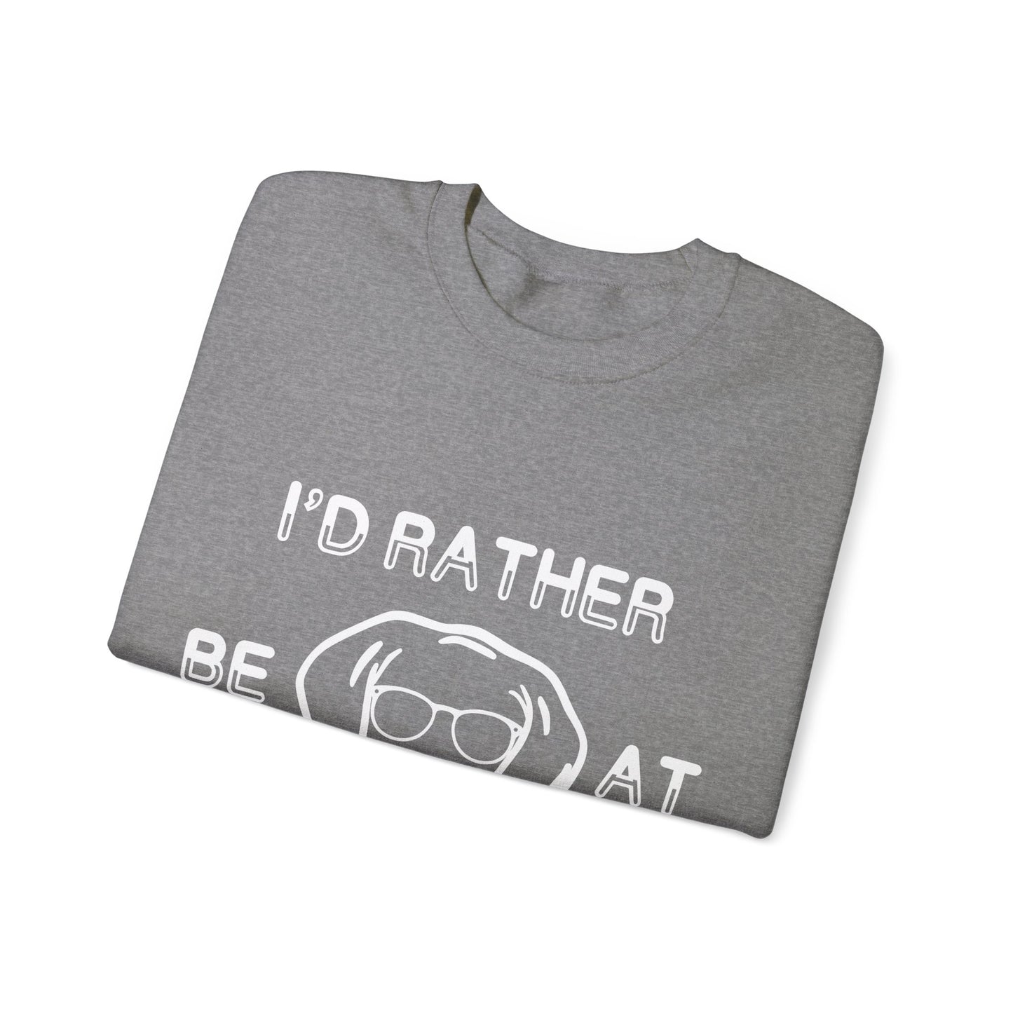 I'd Rather Be At Barn Hunt - Unisex Heavy Blend Crewneck Sweatshirt