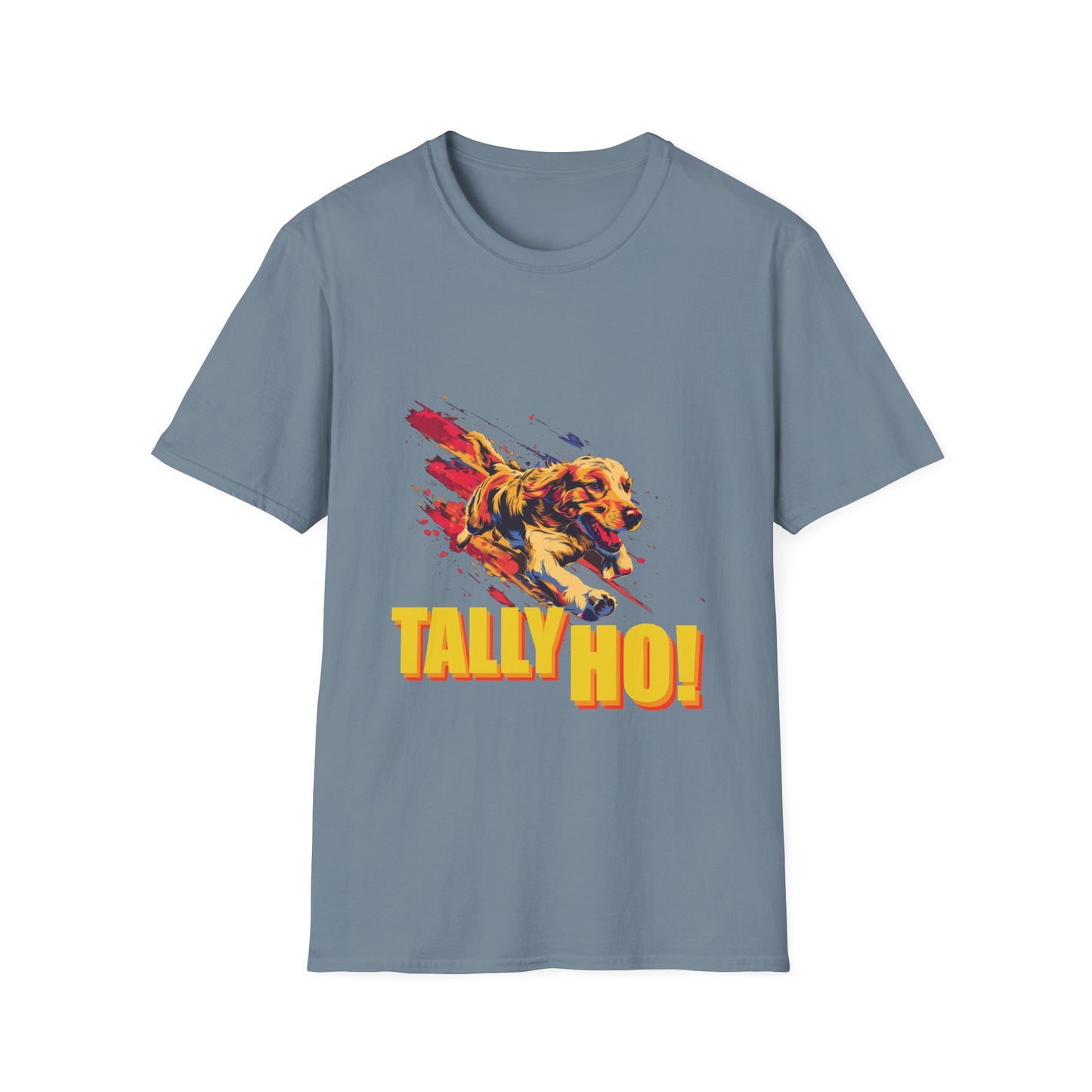 Golden Retriever: Tally Ho! A FastCAT Design - Unisex Softstyle T-Shirt