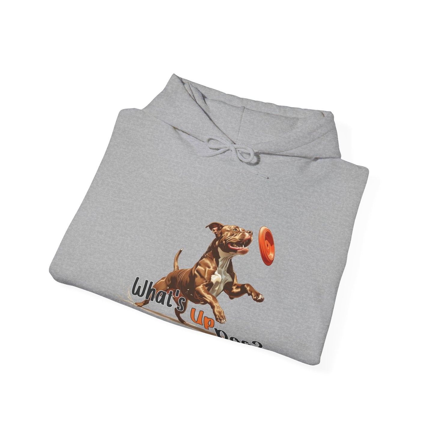 American Pit Bull Terrier - What's Up Dog? Frisbee Disc Sports  - Unisex Heavy Blend Hooded Sweatshirt