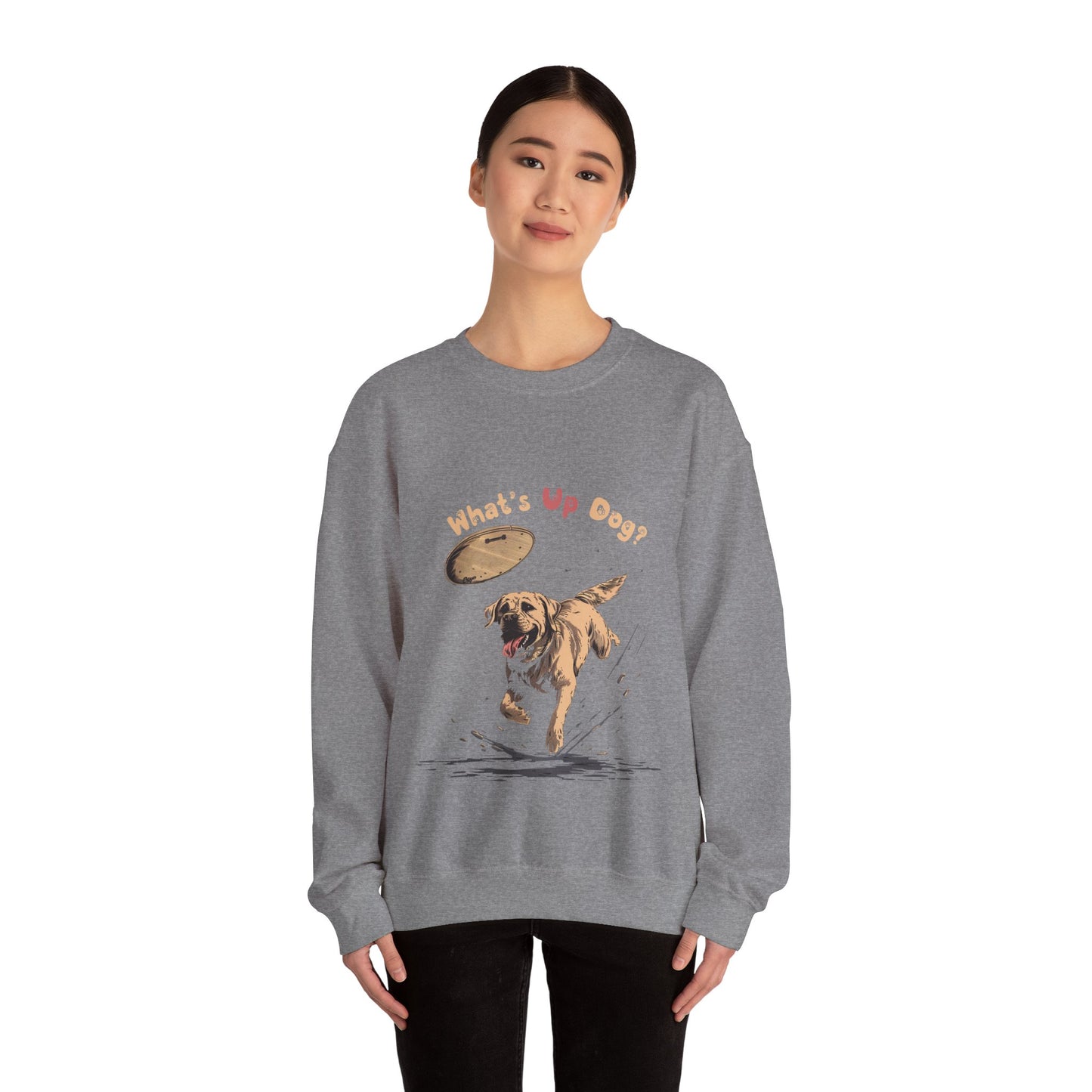 What's Up Dog? (Labrador Retriever) - Unisex Heavy Blend Crewneck Sweatshirt