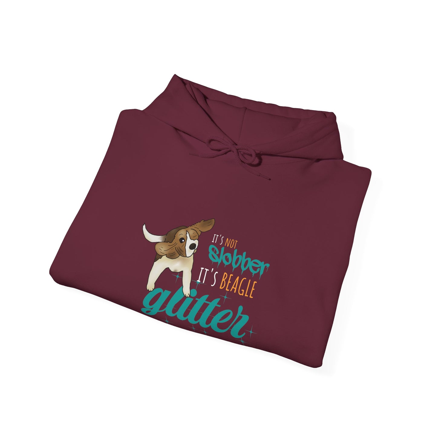 It's Not Slobber, It's Beagle Glitter! - Unisex Heavy Blend Hooded Sweatshirt