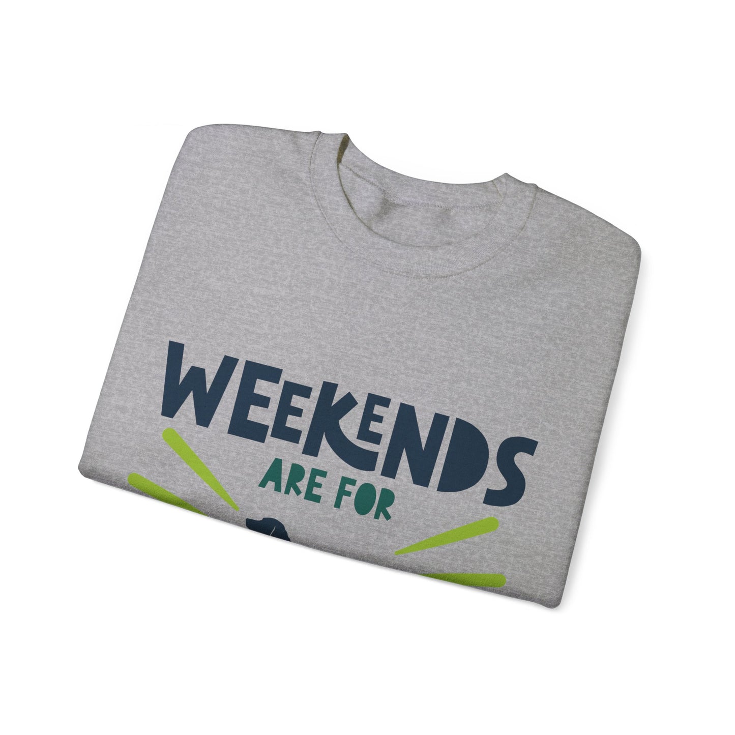 Weekends Are For Barn Hunt - Crewneck Sweatshirt, Heavy Blend, For All Genders