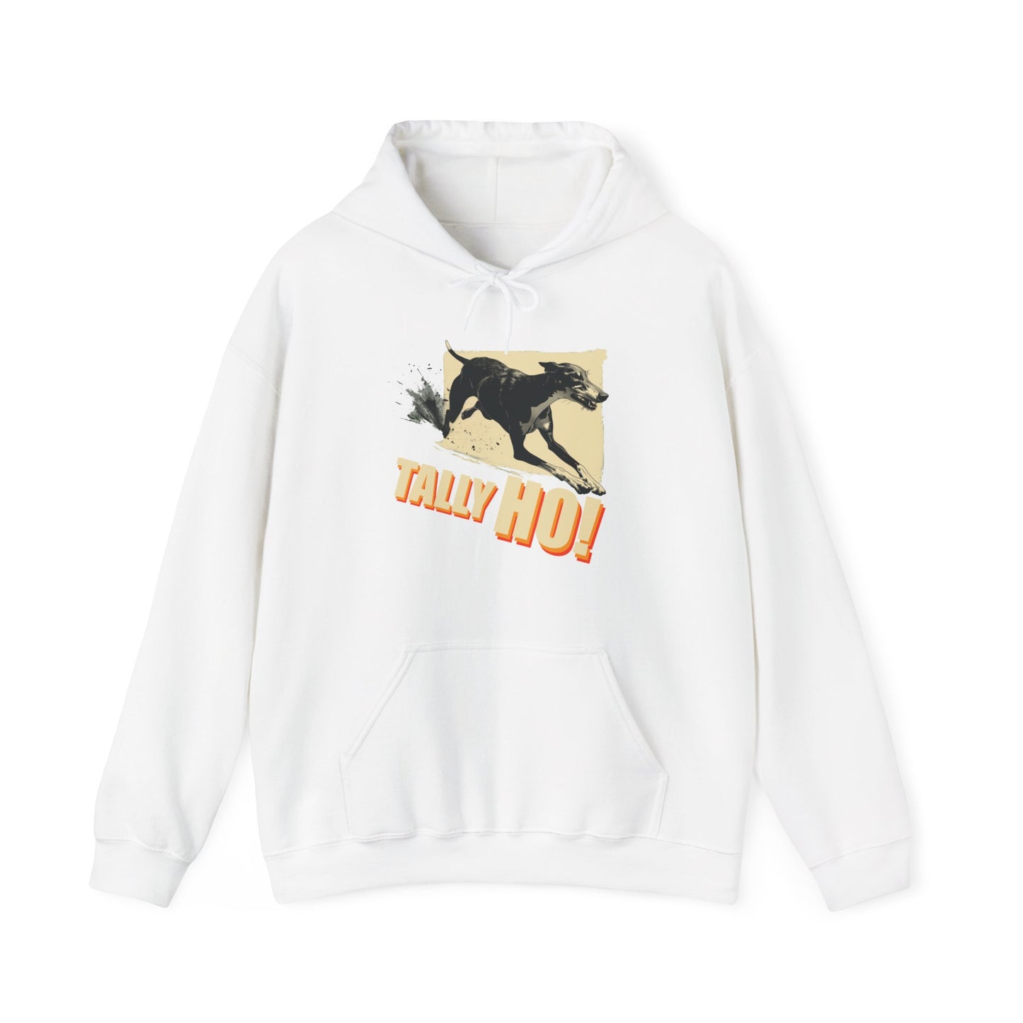 Greyhound: Tally Ho! A FastCAT Design Unisex Heavy Blend Hooded Sweatshirt