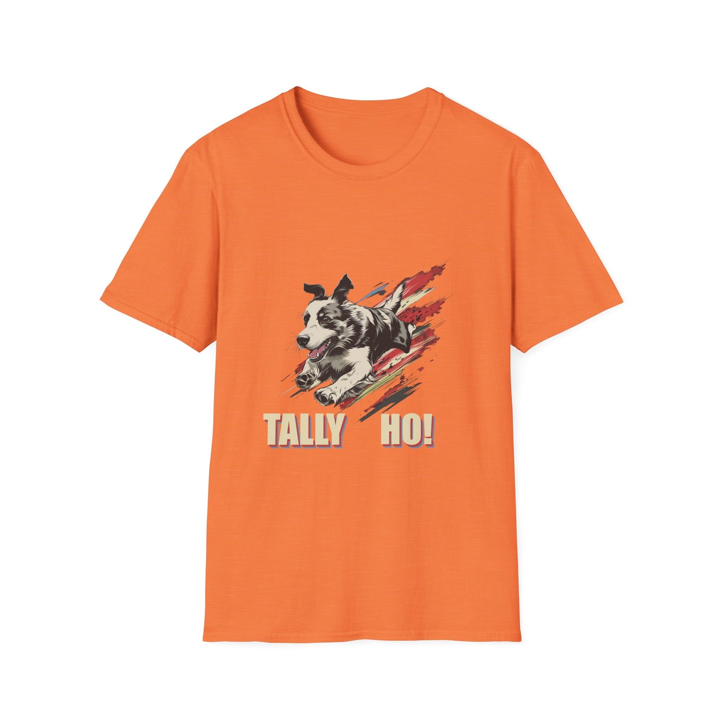 Border Collie: Tally Ho! A FastCAT Design - Unisex Softstyle T-Shirt