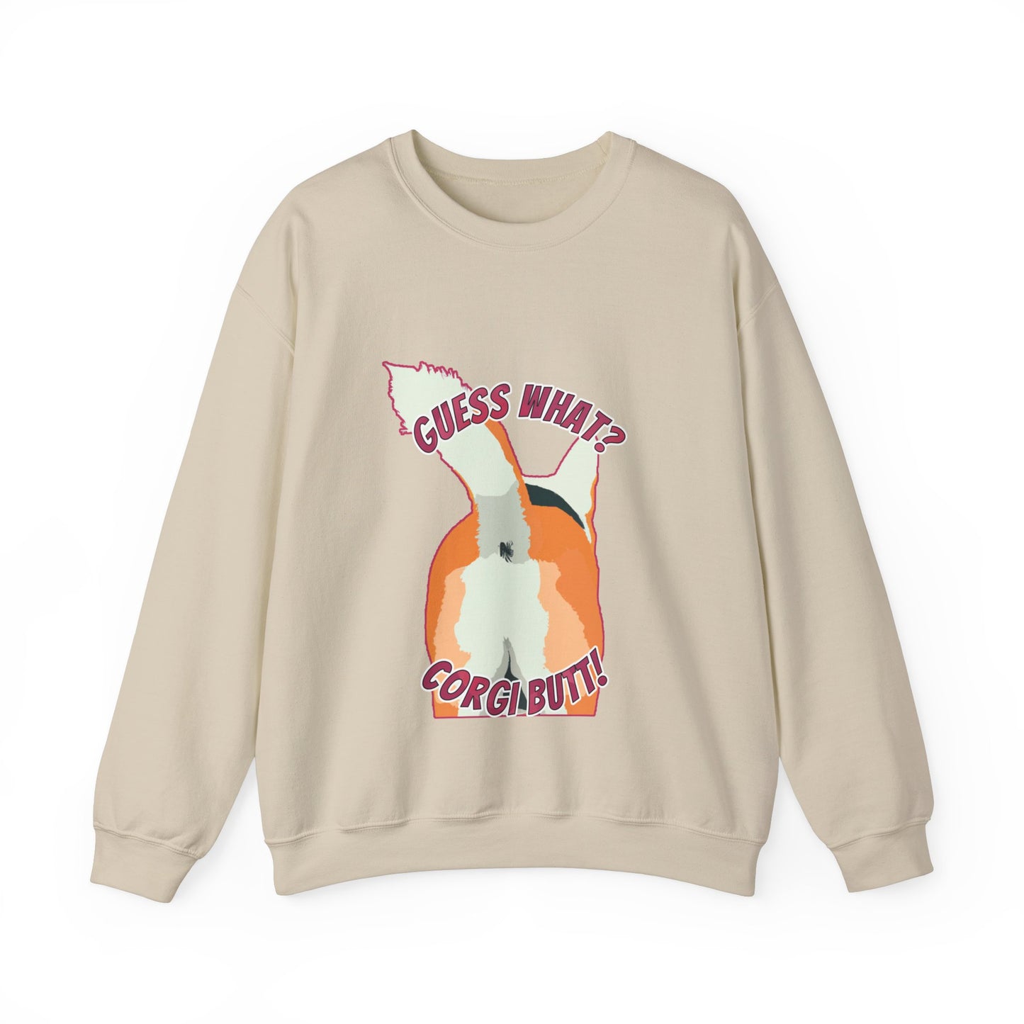 Guess What? Corgi Butt! - Unisex Heavy Blend Crewneck Sweatshirt