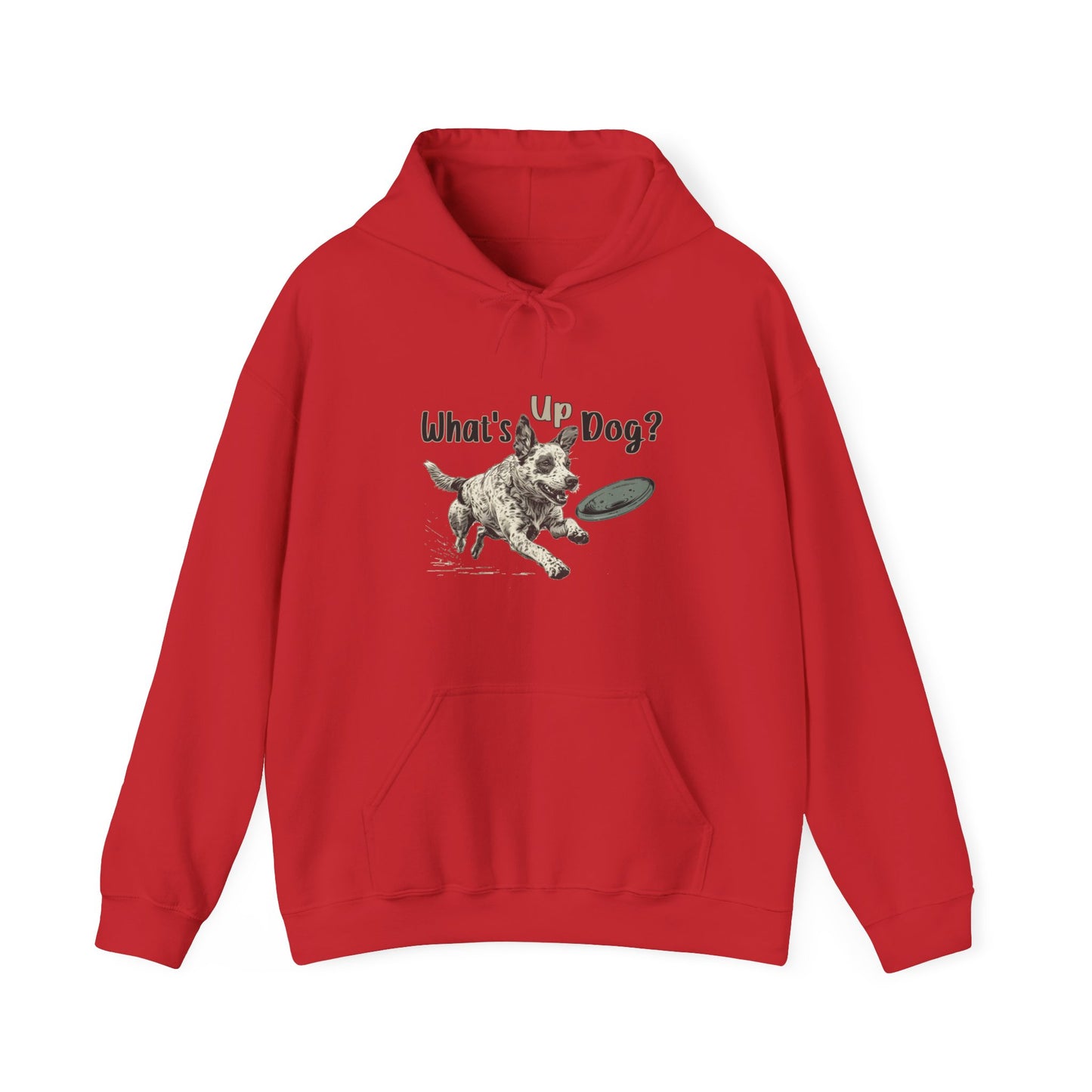 Australian Cattle Dog - What's Up Dog? Frisbee Disc Sports  - Unisex Heavy Blend Hooded Sweatshirt