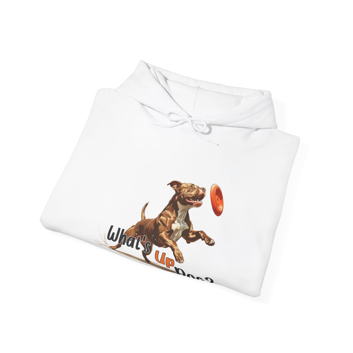 American Pit Bull Terrier - What's Up Dog? Frisbee Disc Sports  - Unisex Heavy Blend Hooded Sweatshirt