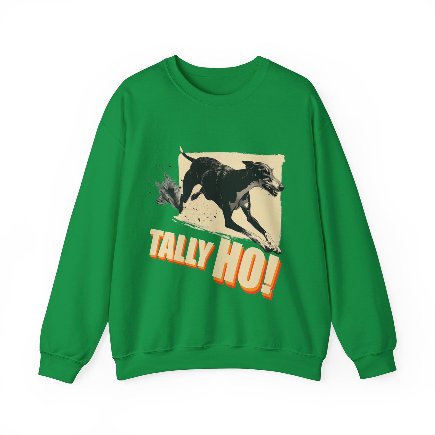 Greyhound: Tally Ho! A FastCAT Design - Unisex Heavy Blend Crewneck Sweatshirt