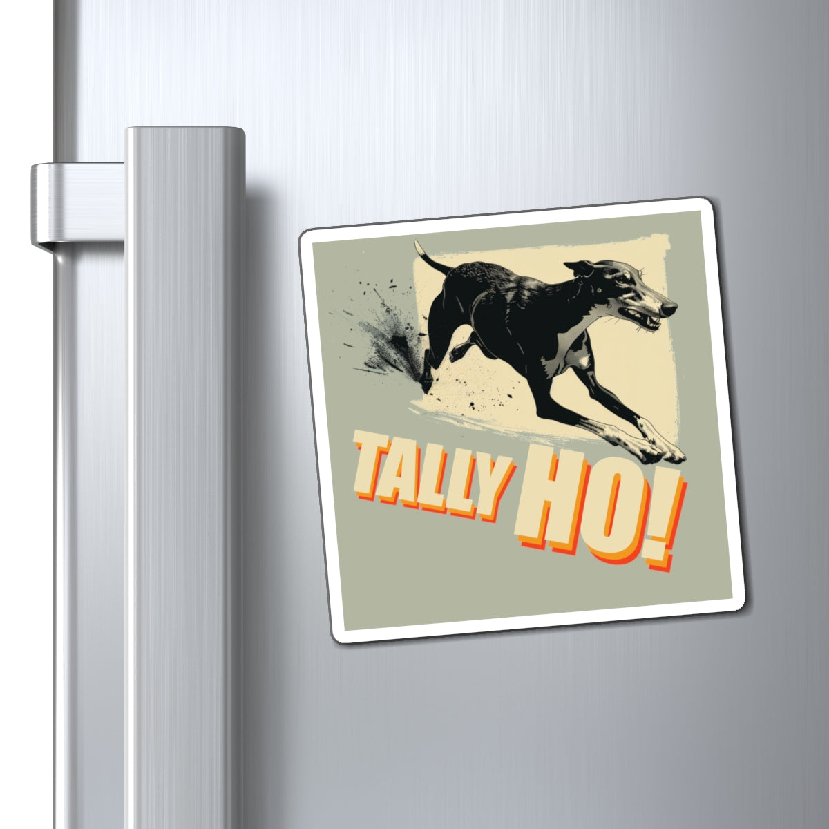 Greyhound: Tally Ho! Fast CAT  - Square Magnets