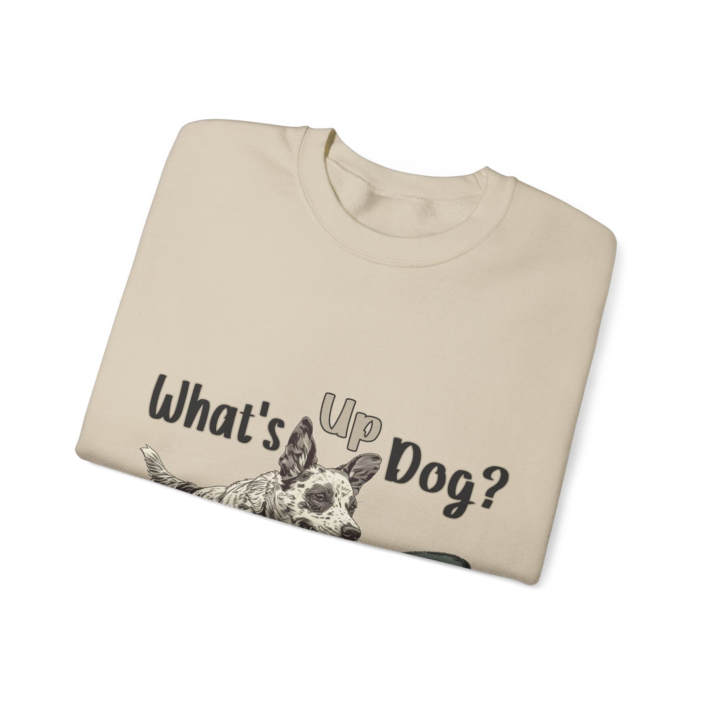 Australian Cattle Dog - What's Up Dog? Frisbee Disc Sports -  - Unisex Heavy Blend Crewneck Sweatshirt