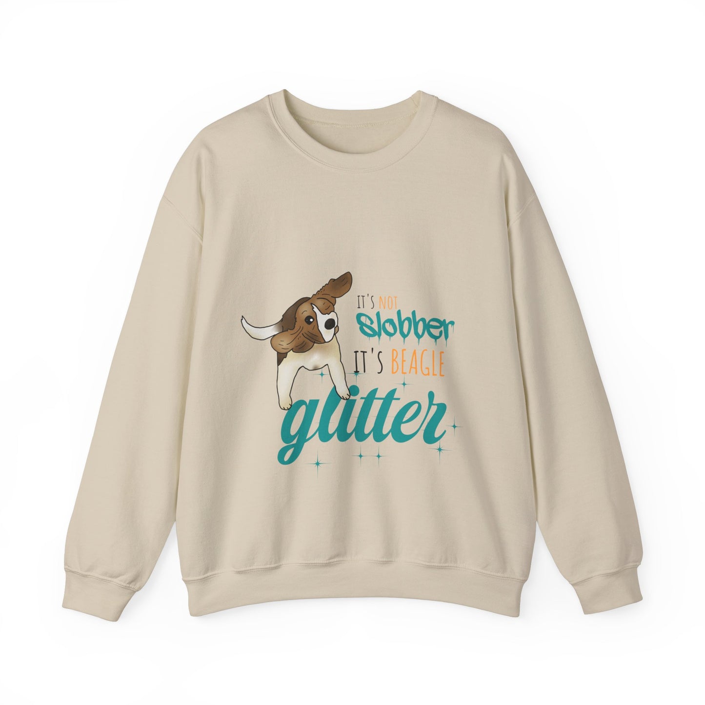 It's Not Slobber, It's Beagle Glitter! - Unisex Heavy Blend Crewneck Sweatshirt