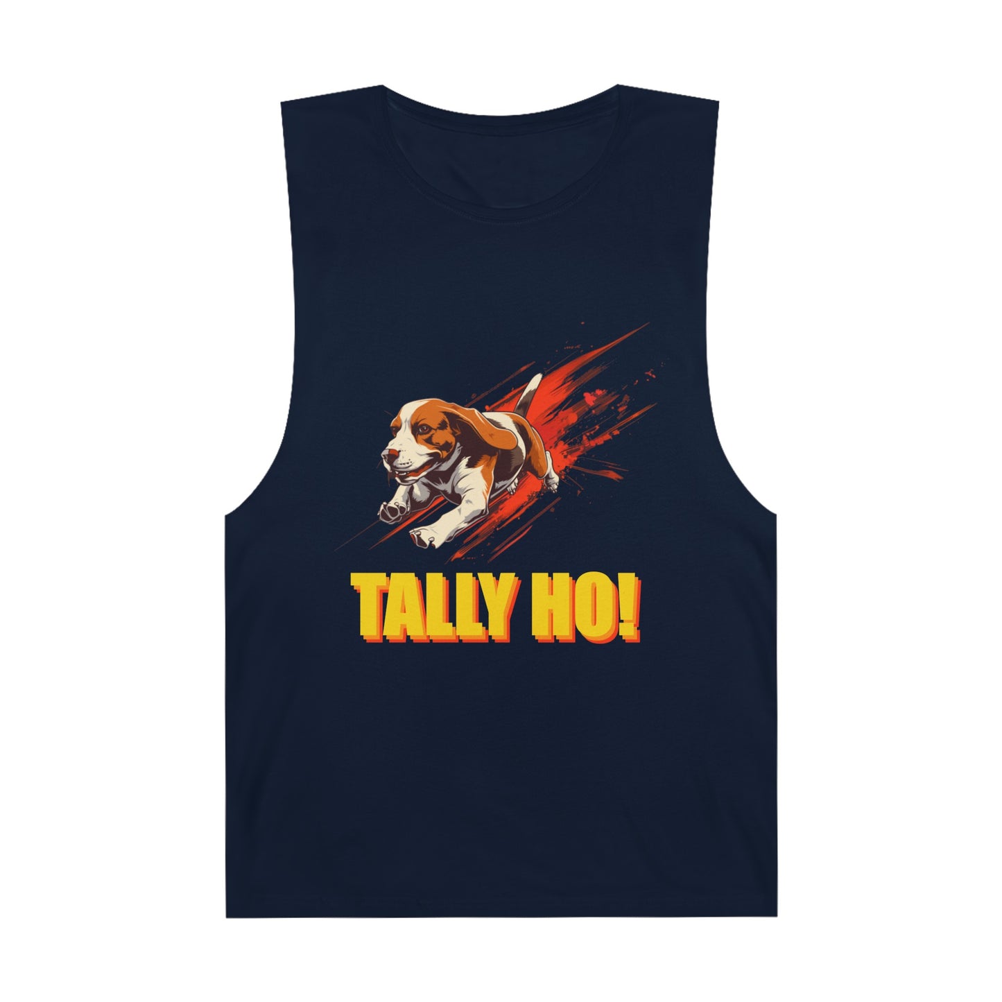 Beagle - Tally Ho! A FastCAT Design - Unisex Barnard Tank Top w/ Raw Armholes