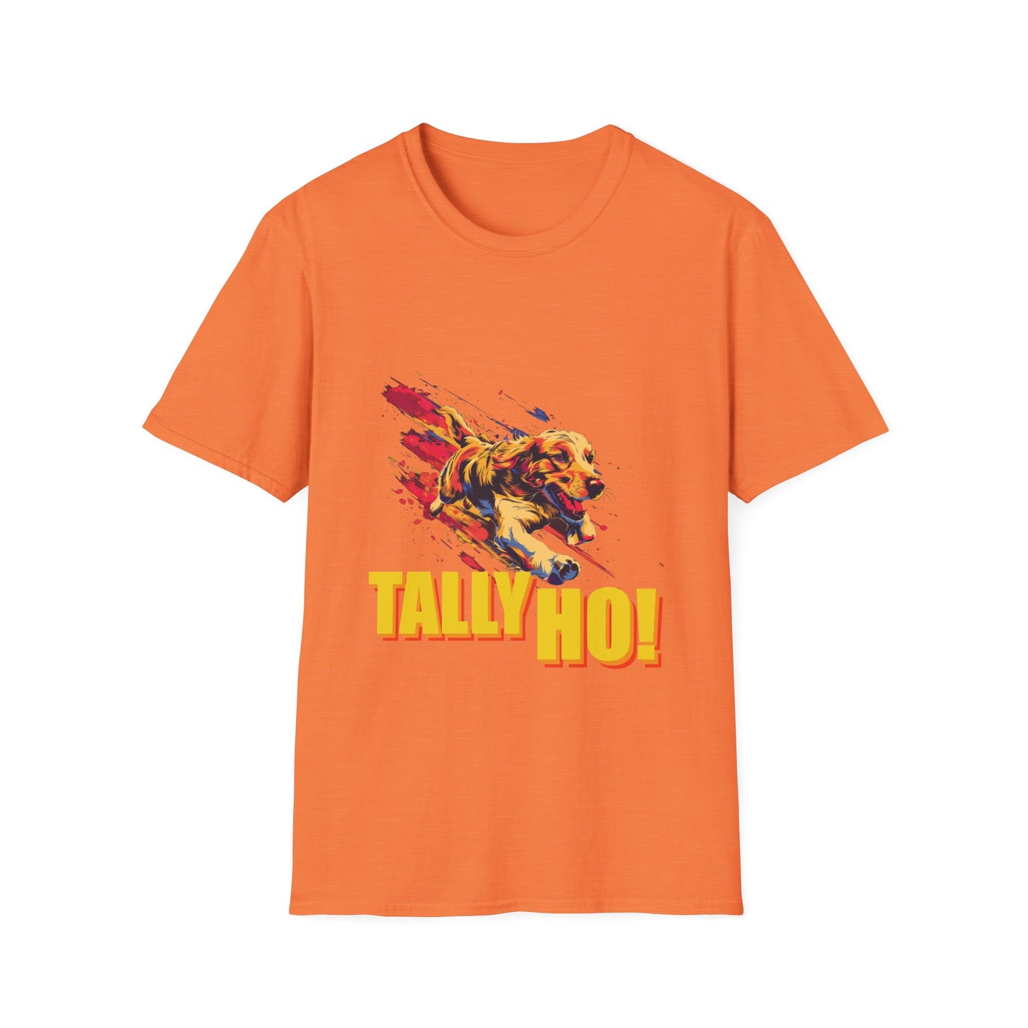 Golden Retriever: Tally Ho! A FastCAT Design - Unisex Softstyle T-Shirt