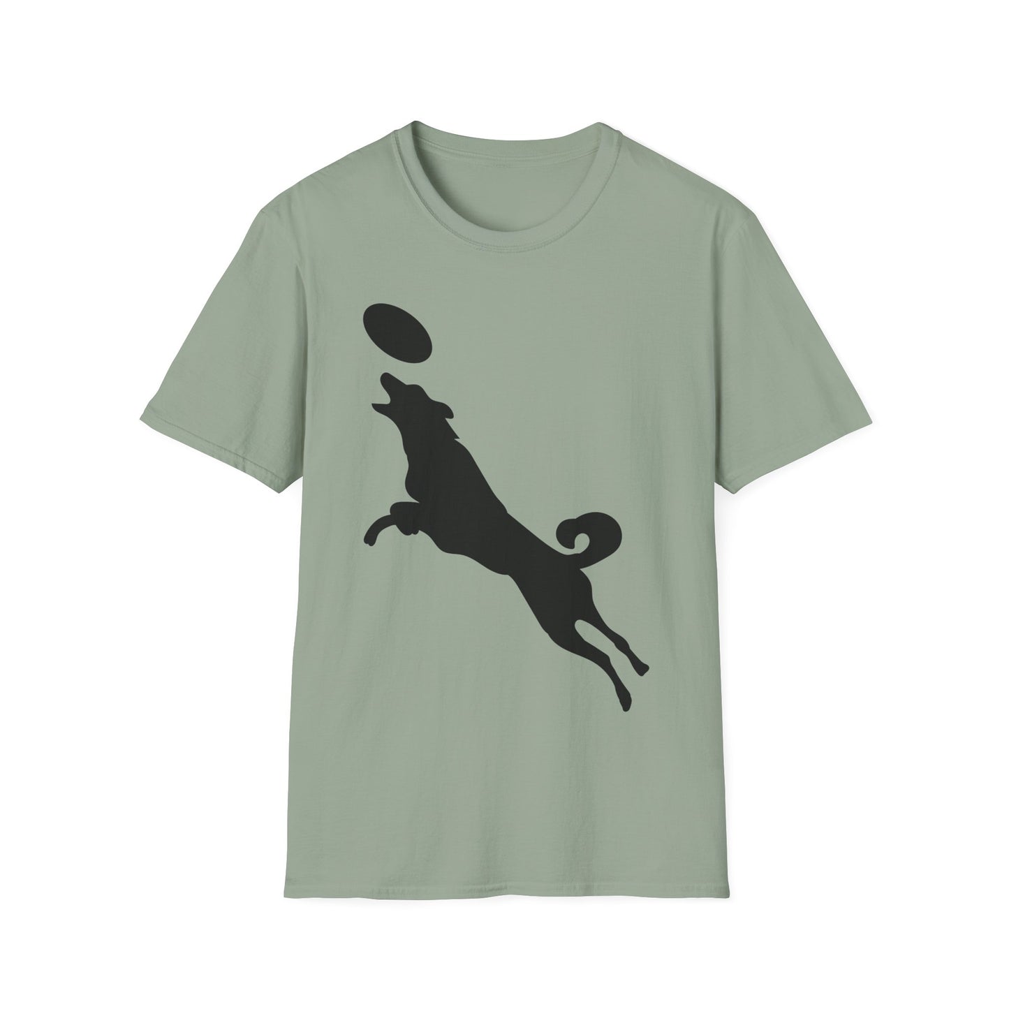 Frisbee Disc Dog - Unisex Softstyle T-Shirt