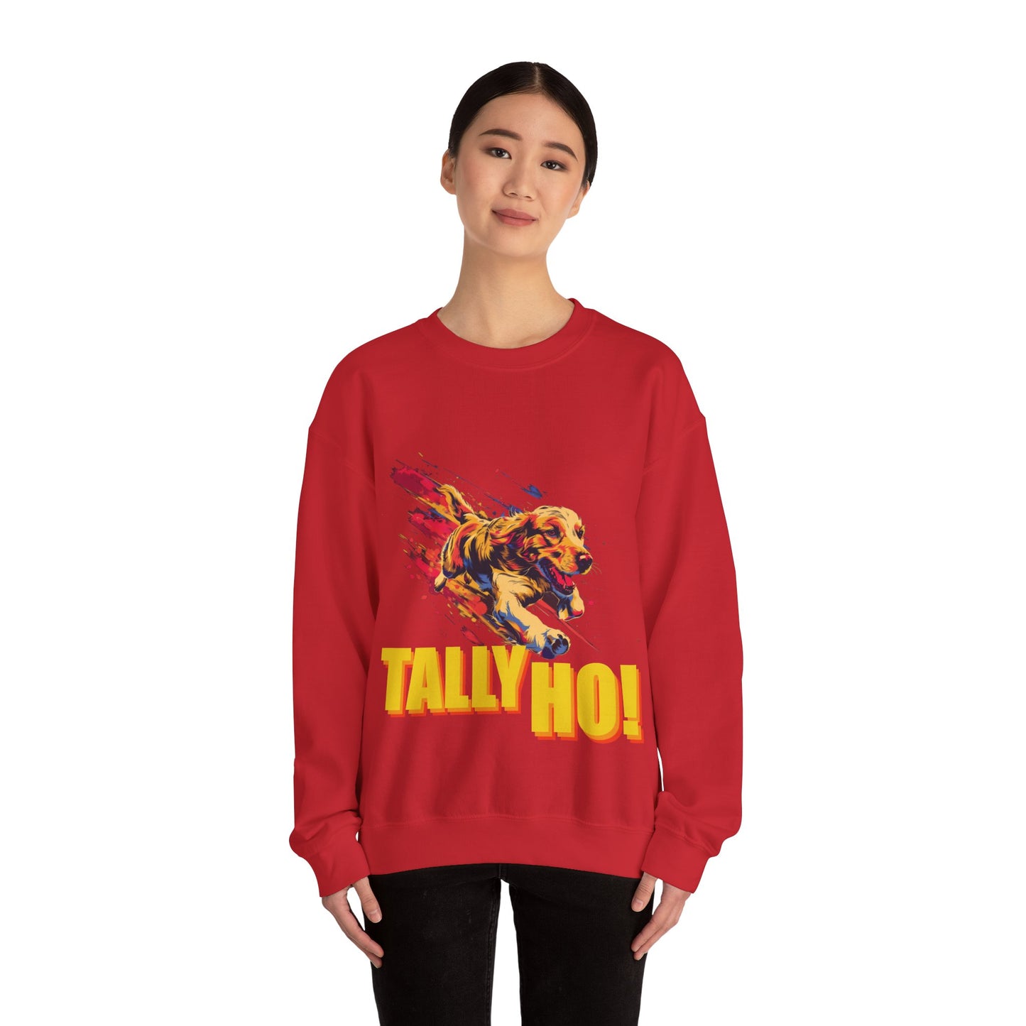 Golden Retriever: Tally Ho! A FastCAT Design - Unisex Heavy Blend Crewneck Sweatshirt