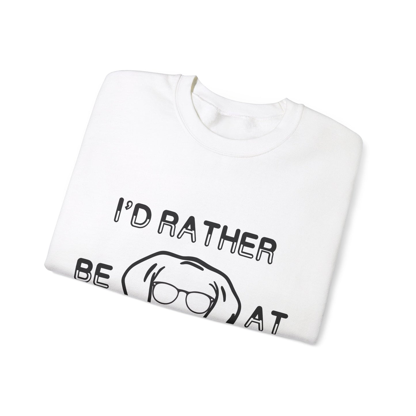 I'd Rather Be At Barn Hunt - Unisex Heavy Blend Crewneck Sweatshirt