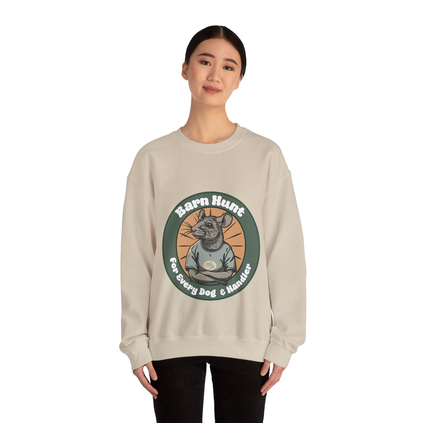 Barn Hunt: For Every Dog & Handler - Unisex Heavy Blend Crewneck Sweatshirt