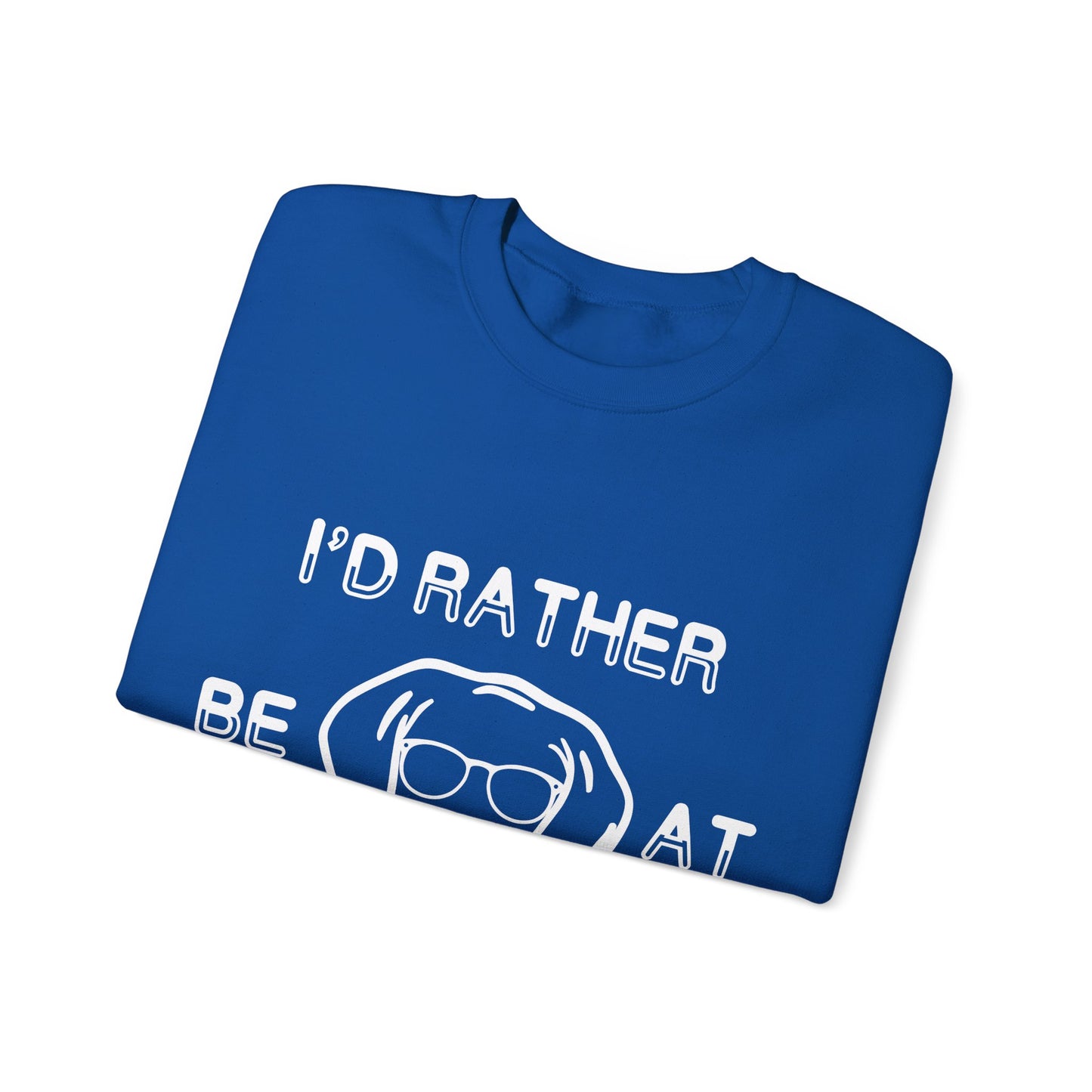 I'd Rather Be At Barn Hunt - Unisex Heavy Blend Crewneck Sweatshirt