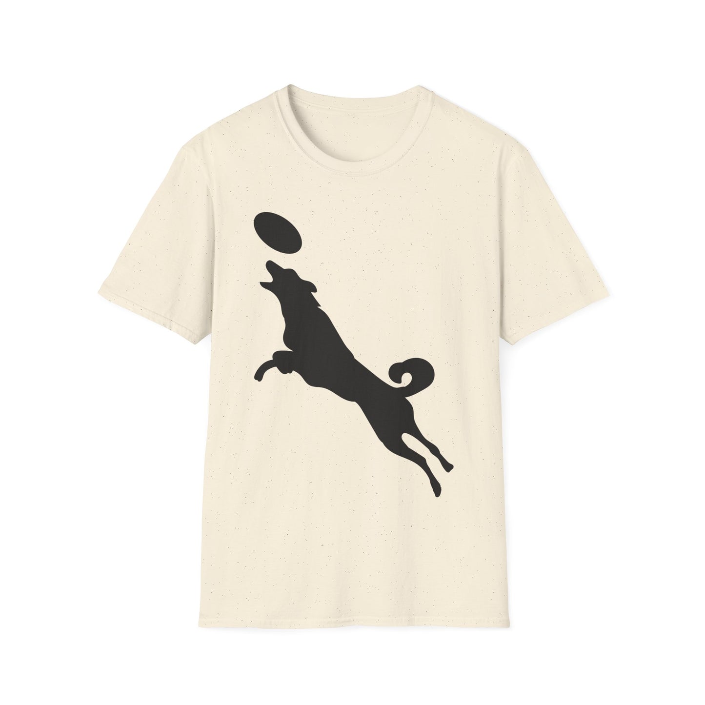 Frisbee Disc Dog - Unisex Softstyle T-Shirt