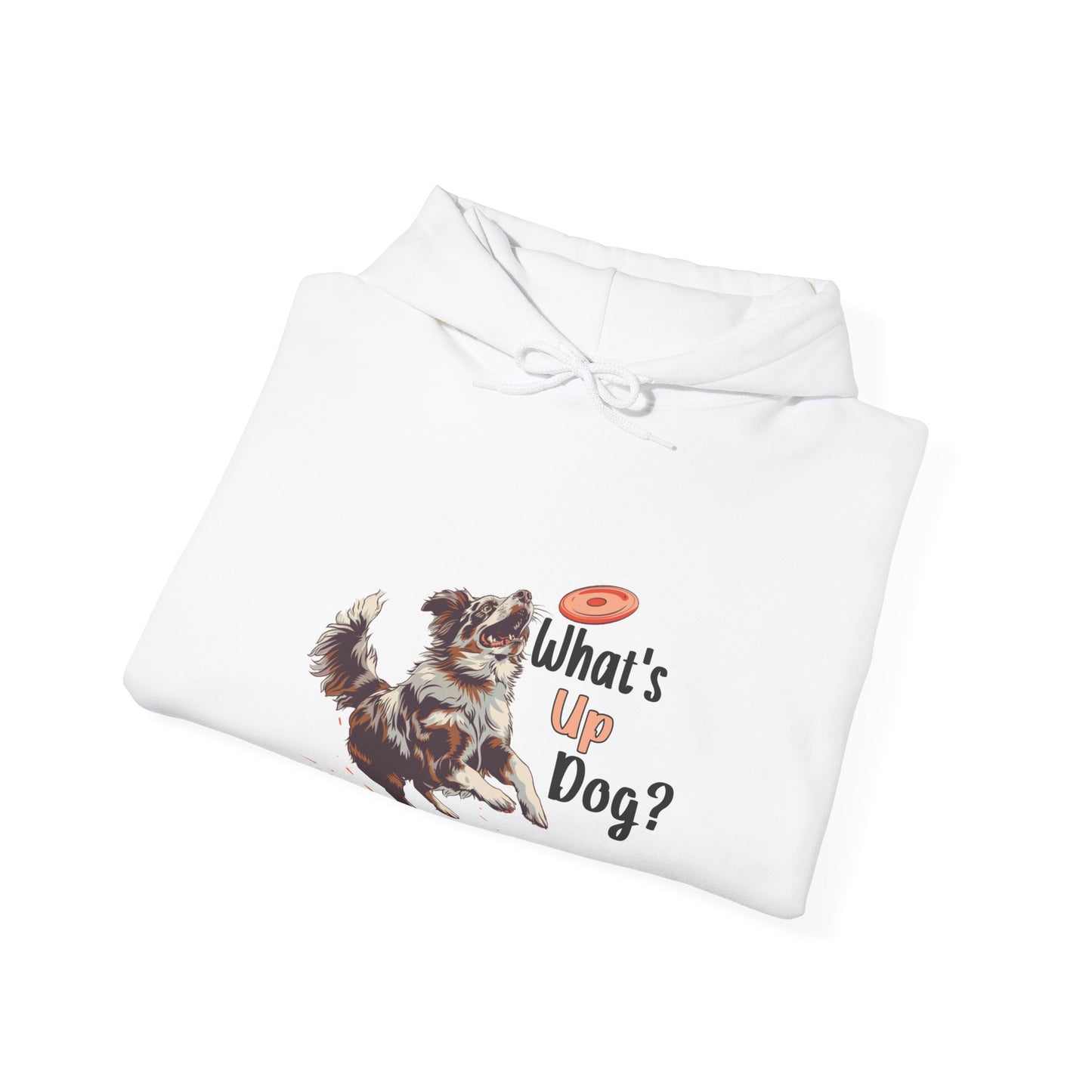 Australian Shepherd - What's Up Dog? Frisbee Disc Sports  - Unisex Heavy Blend Hooded Sweatshirt