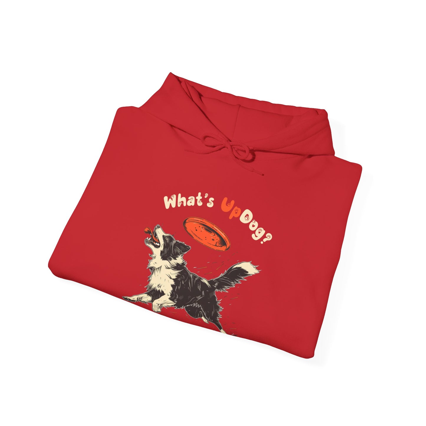 What's Up Dog? (Border Collie) - Unisex Heavy Blend Hooded Sweatshirt