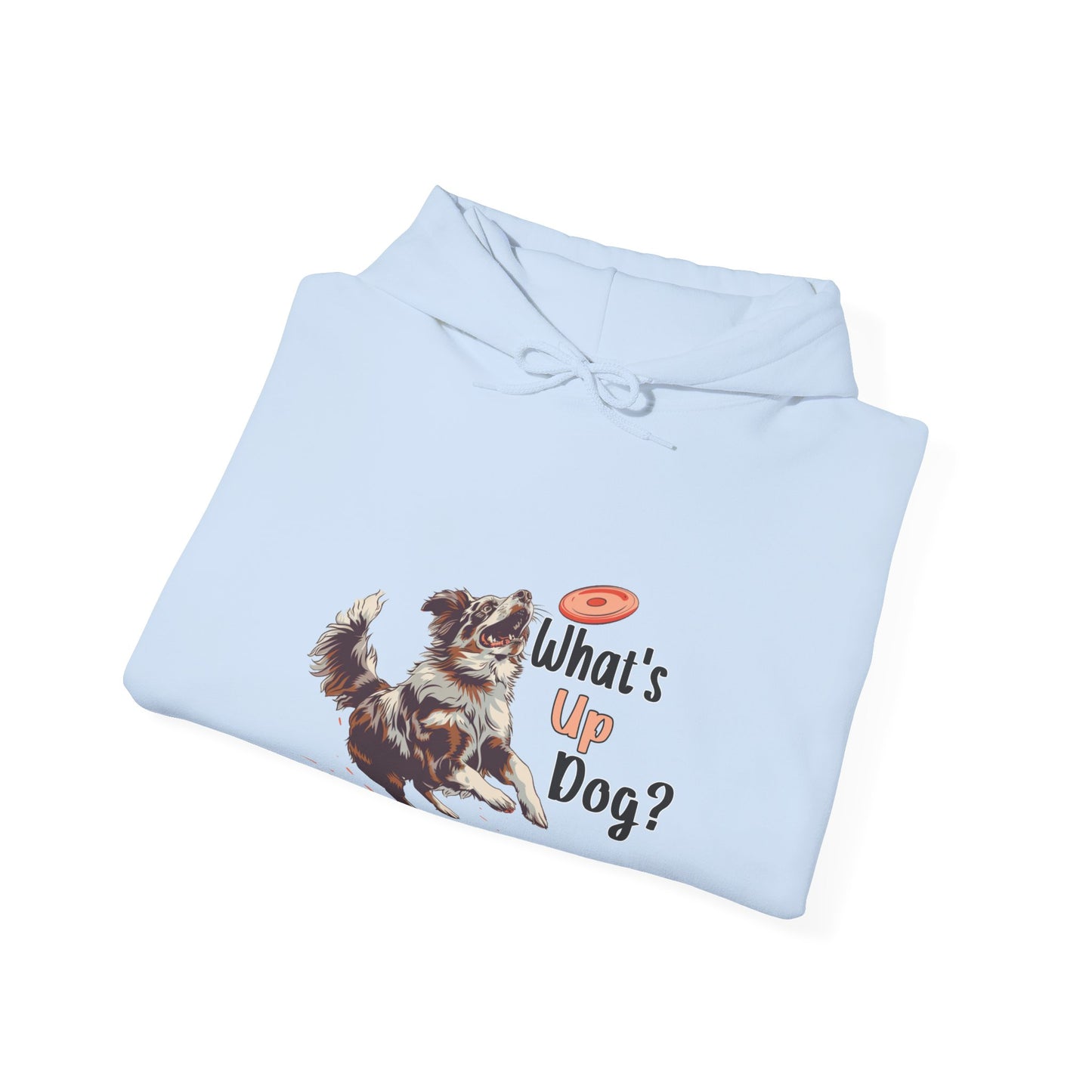 Australian Shepherd - What's Up Dog? Frisbee Disc Sports  - Unisex Heavy Blend Hooded Sweatshirt