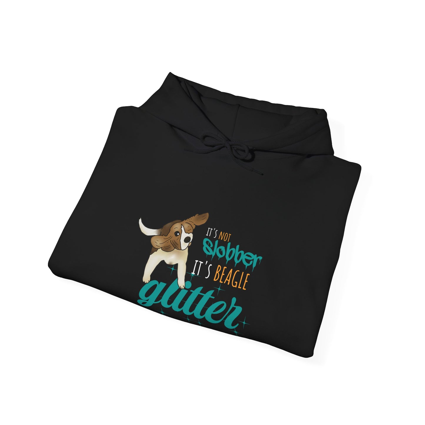 It's Not Slobber, It's Beagle Glitter! - Unisex Heavy Blend Hooded Sweatshirt