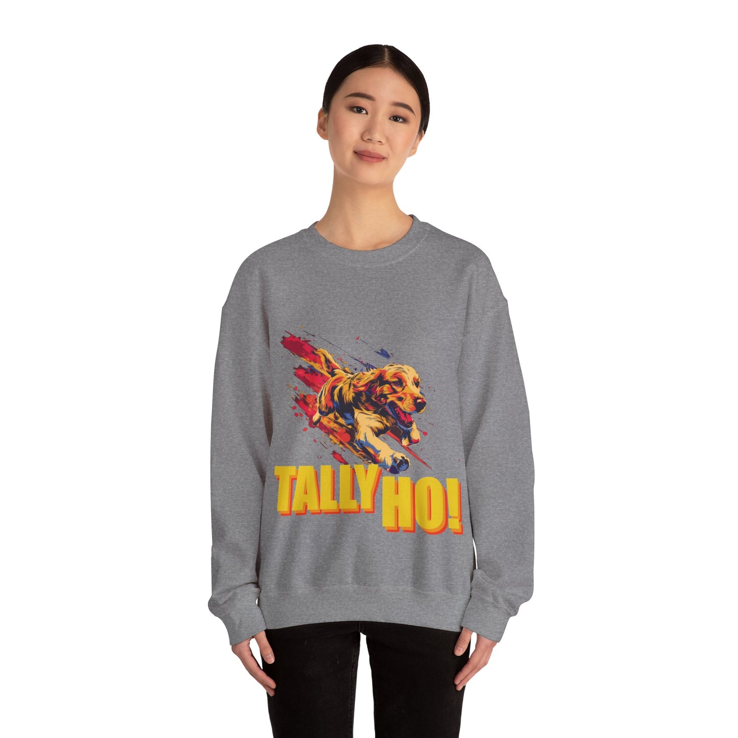 Golden Retriever: Tally Ho! A FastCAT Design - Unisex Heavy Blend Crewneck Sweatshirt