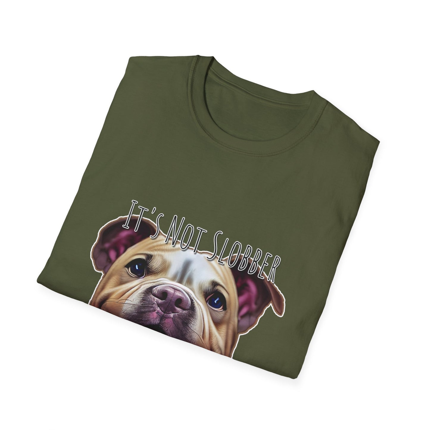 It's Not Slobber, It's Pibble Glitter (American Pit Bull Terrier / Pittie) - Unisex Softstyle T-Shirt