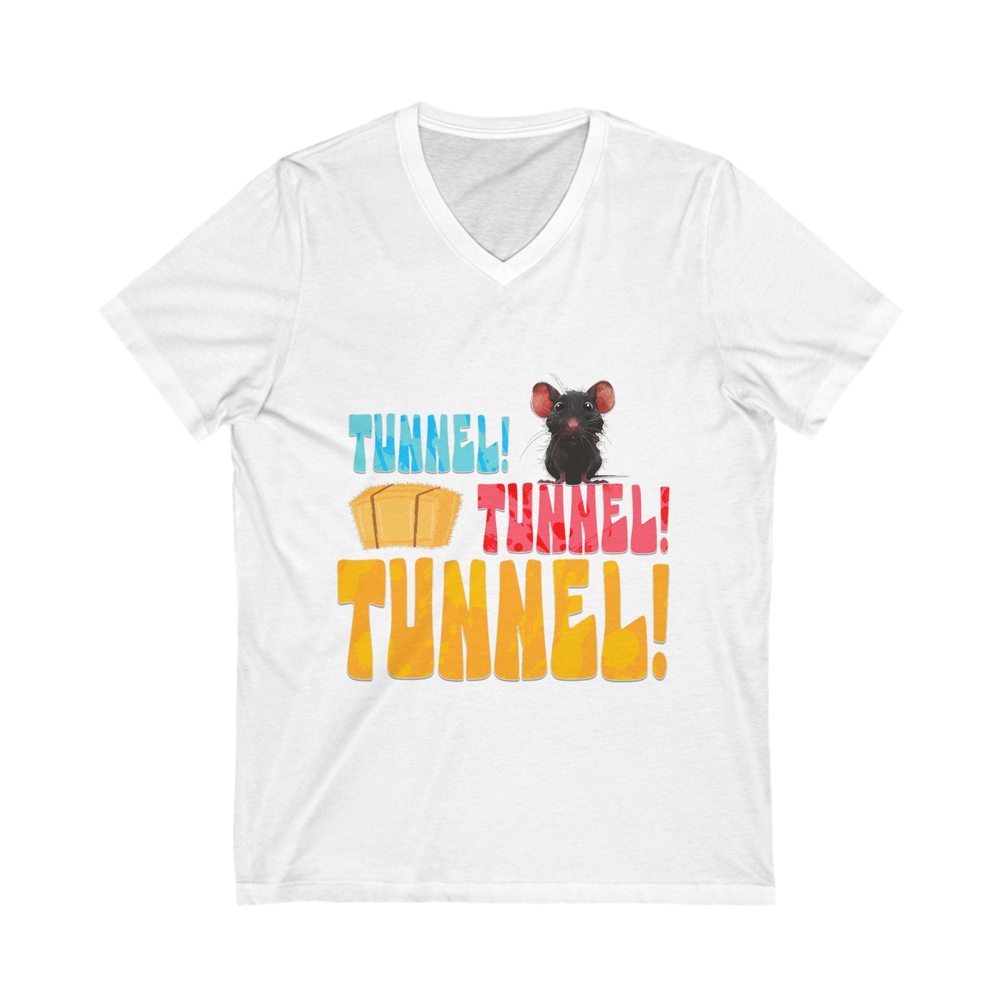 Tunnel Tunnel Tunnel! - Unisex Jersey Short Sleeve V-Neck Tee