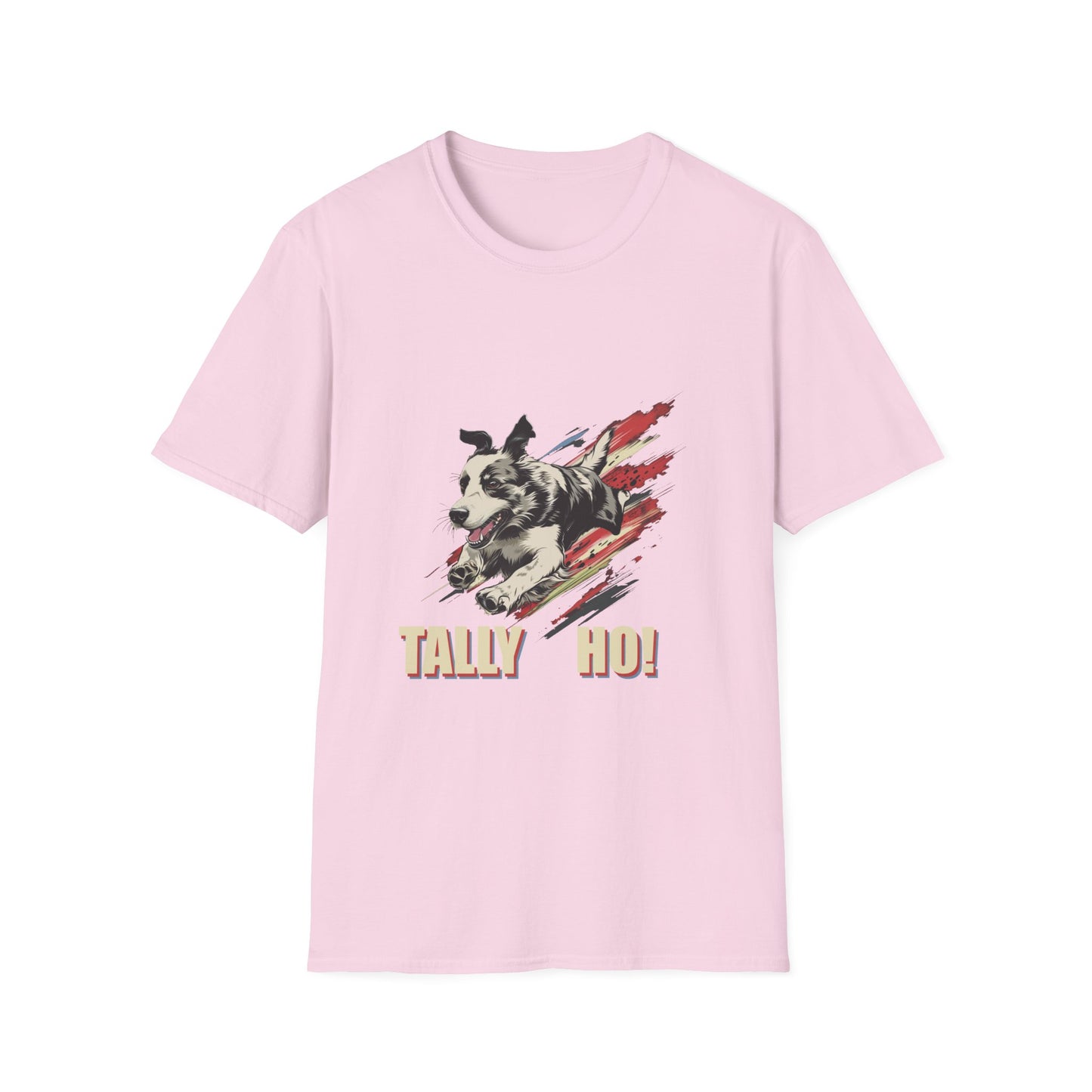 Border Collie: Tally Ho! A FastCAT Design - Unisex Softstyle T-Shirt