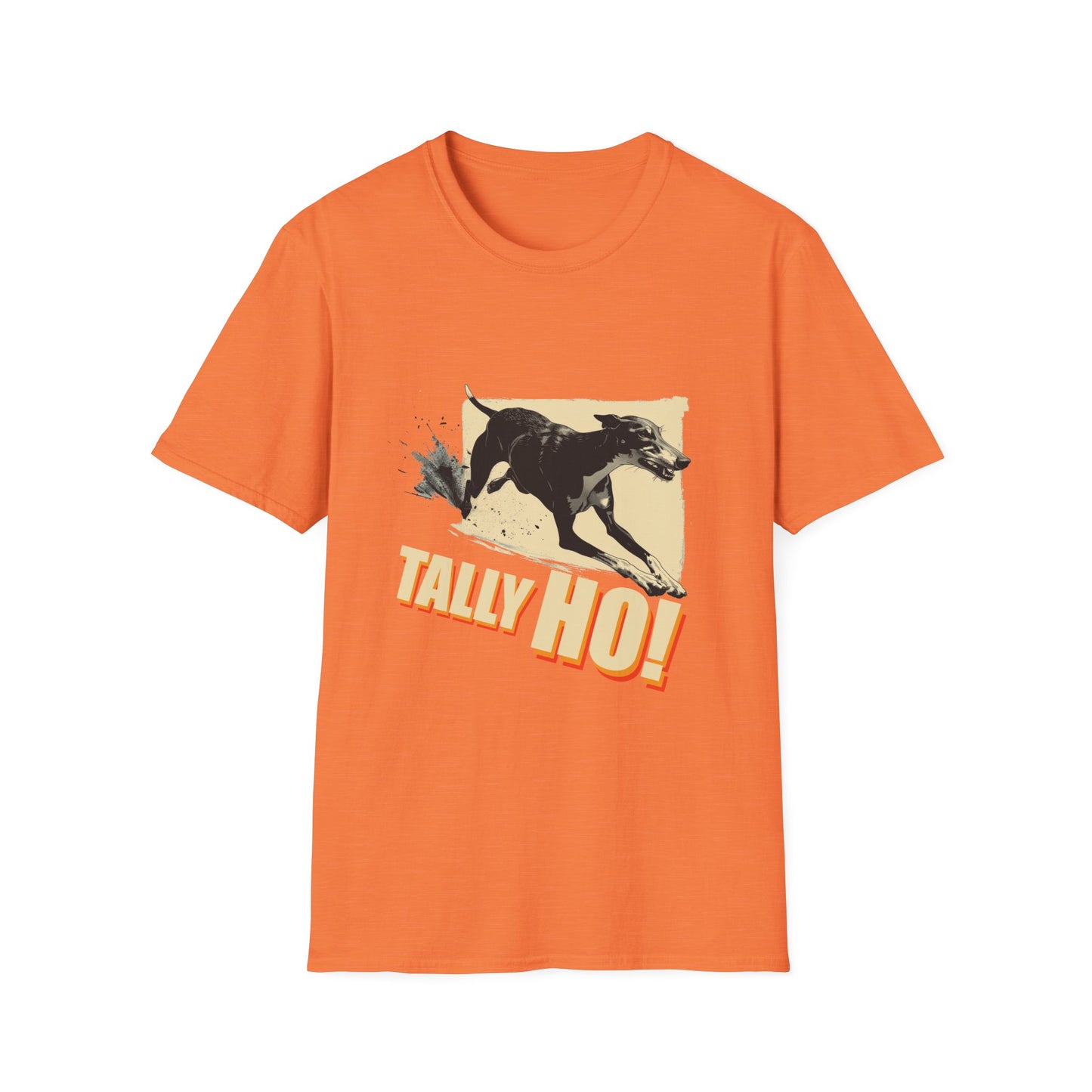 Greyhound: Tally Ho! A FastCAT Design - Unisex Softstyle T-Shirt