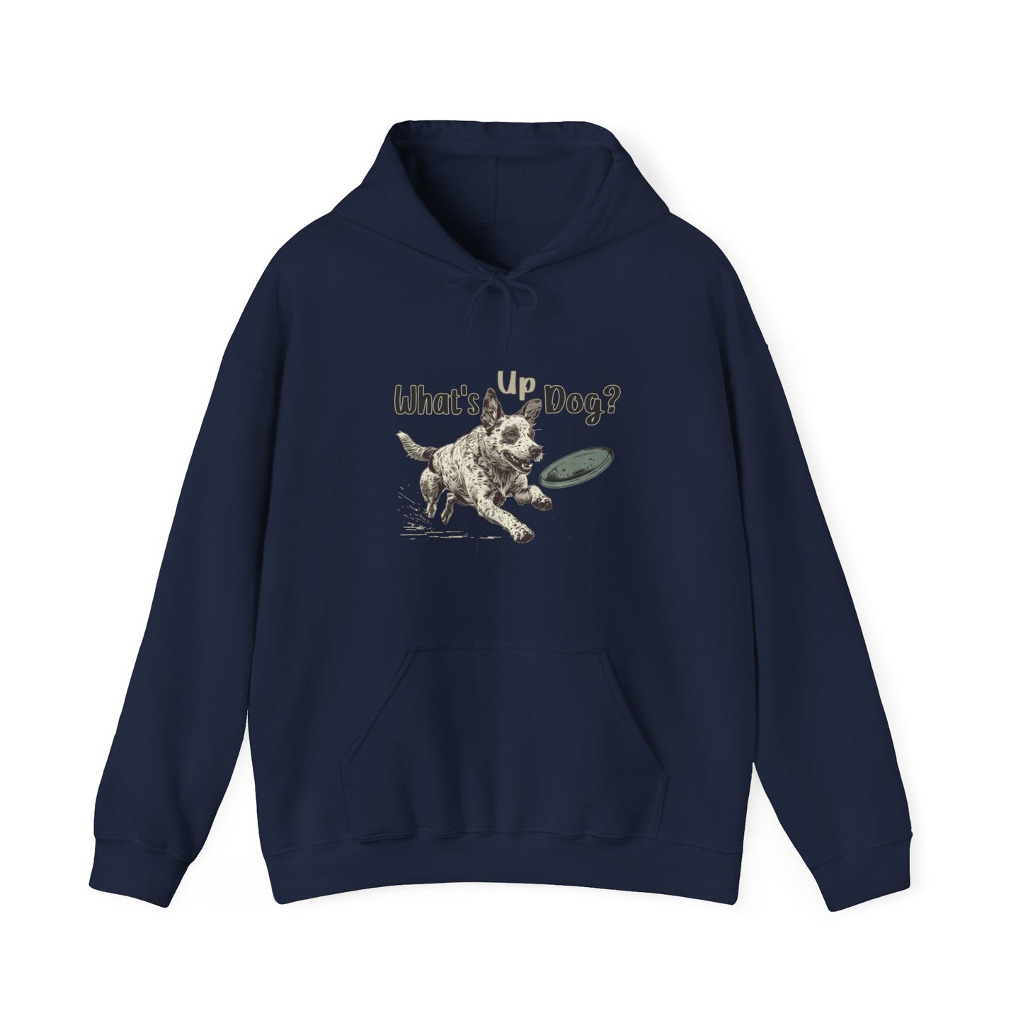 Australian Cattle Dog - What's Up Dog? Frisbee Disc Sports  - Unisex Heavy Blend Hooded Sweatshirt