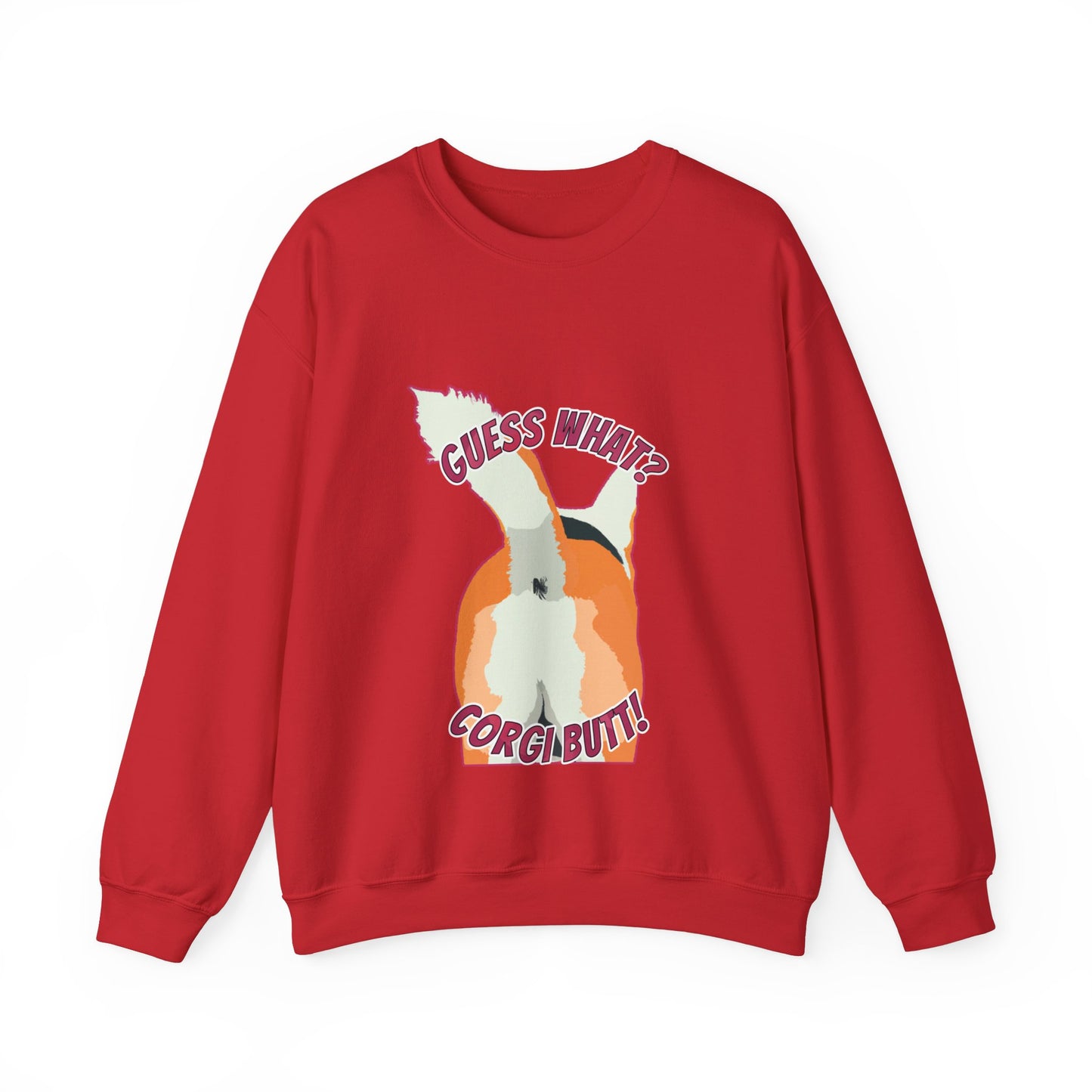 Guess What? Corgi Butt! - Unisex Heavy Blend Crewneck Sweatshirt