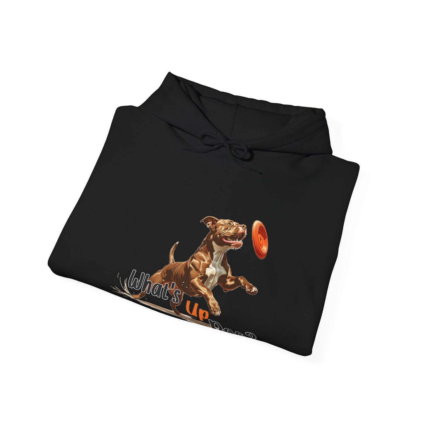 American Pit Bull Terrier - What's Up Dog? Frisbee Disc Sports  - Unisex Heavy Blend Hooded Sweatshirt