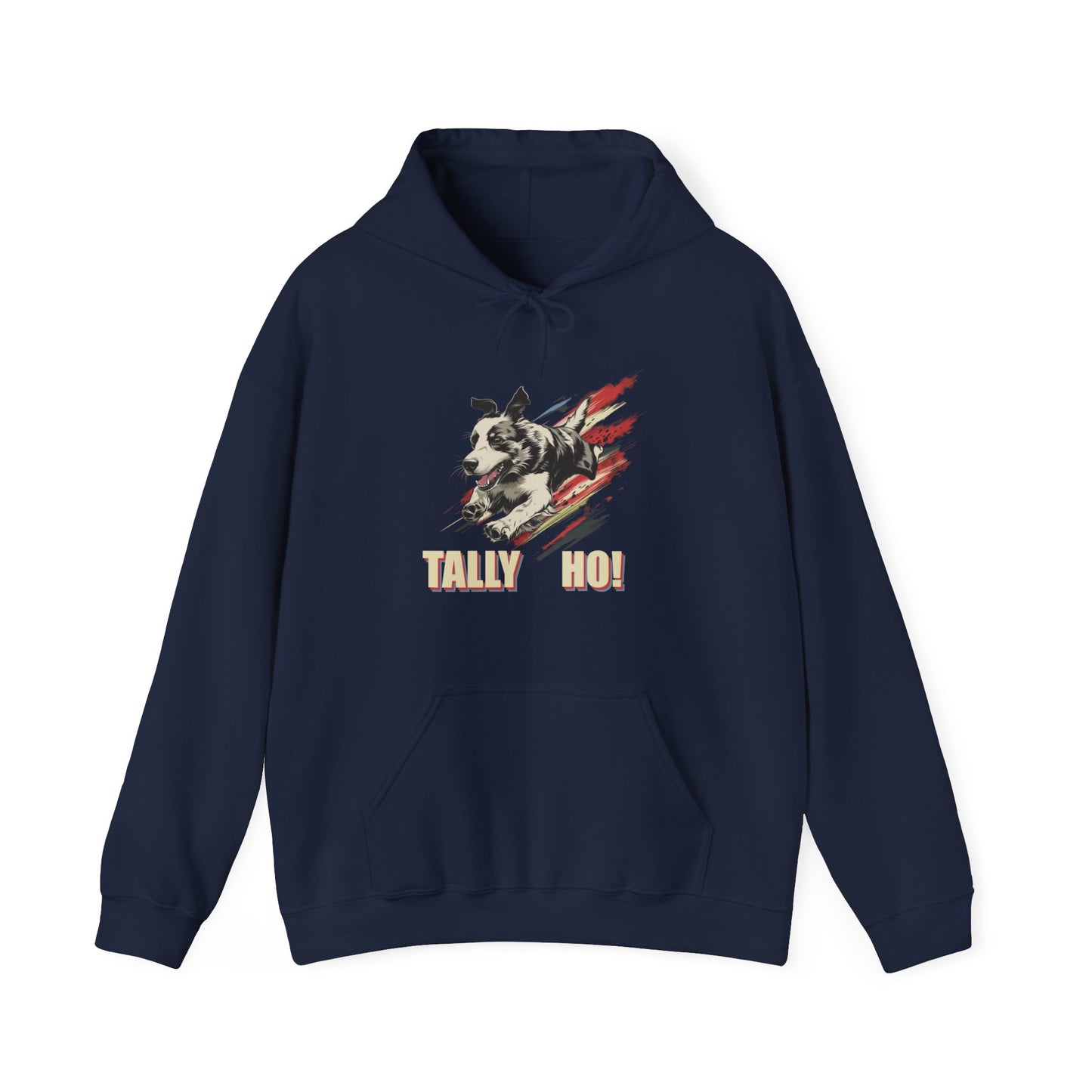 Border Collie: Tally Ho! A FastCAT Design Unisex Heavy Blend Hooded Sweatshirt