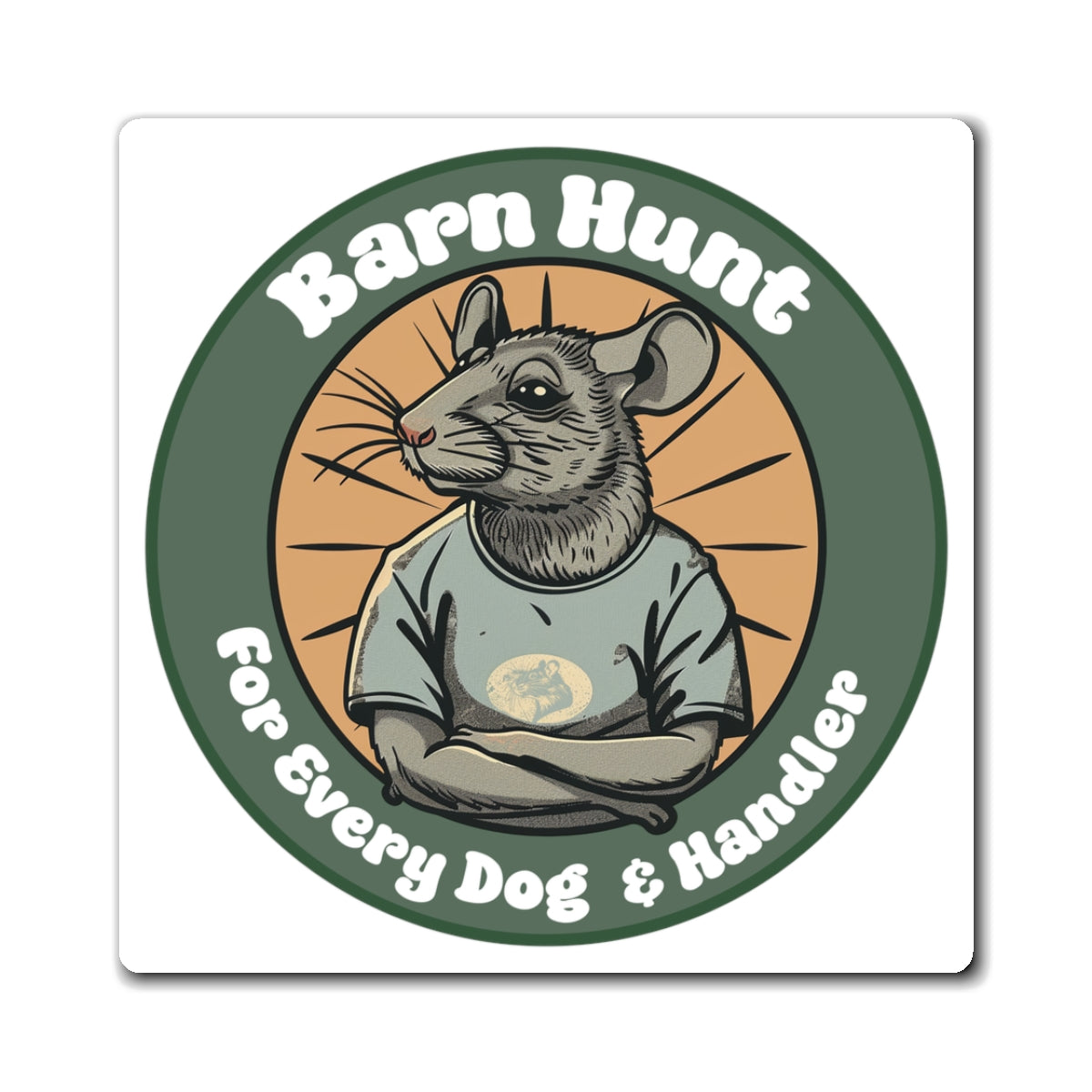 Barn Hunt: For Every Dog and Handler - Square Magnets