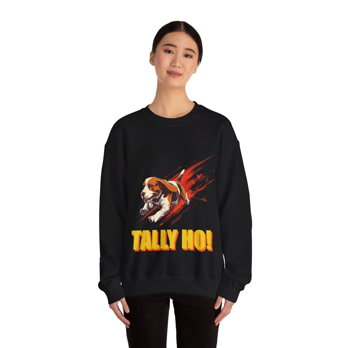 Beagle: Tally Ho! A FastCAT Design - Unisex Heavy Blend Crewneck Sweatshirt