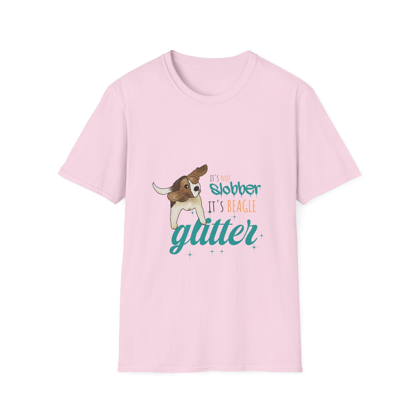 It's Not Slobber, It's Beagle Glitter! - Unisex Softstyle T-Shirt