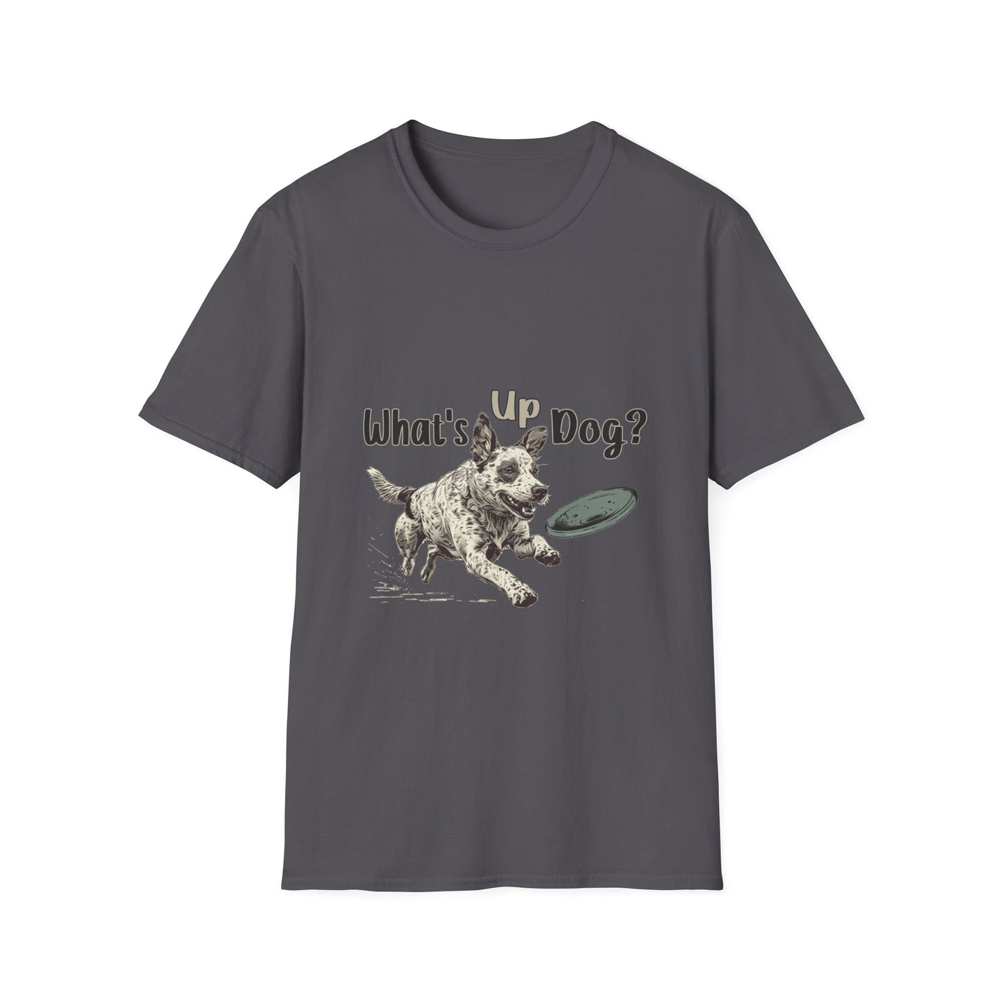 Australian Cattle Dog - What's Up Dog? Frisbee Disc Sports -  - Unisex Softstyle T-Shirt